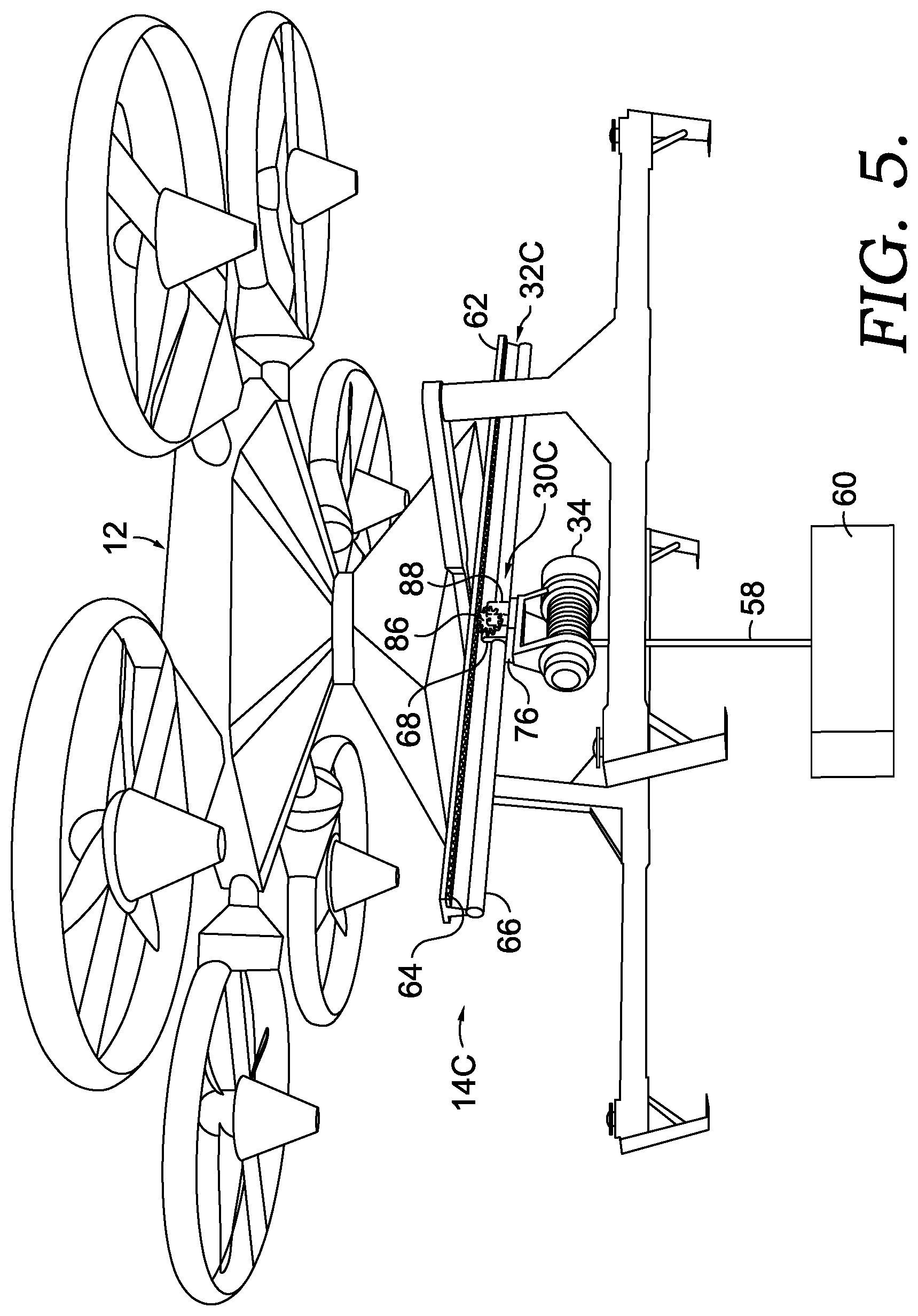 Patent US12304631 Figure 6 – Parcel delivery system and methods using rail system for unmanned aerial vehicles