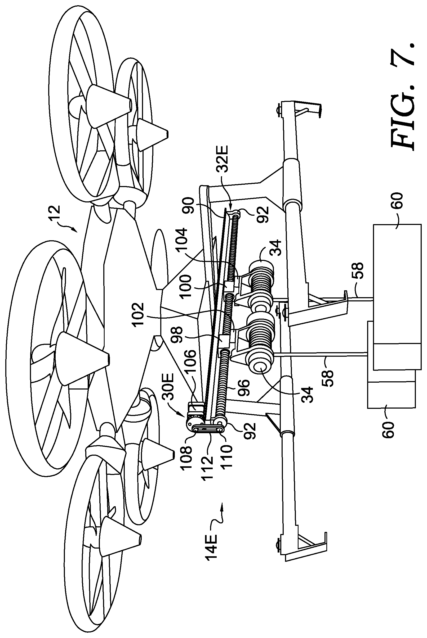 Patent US12304631 Figure 8 – Parcel delivery system and methods using rail system for unmanned aerial vehicles