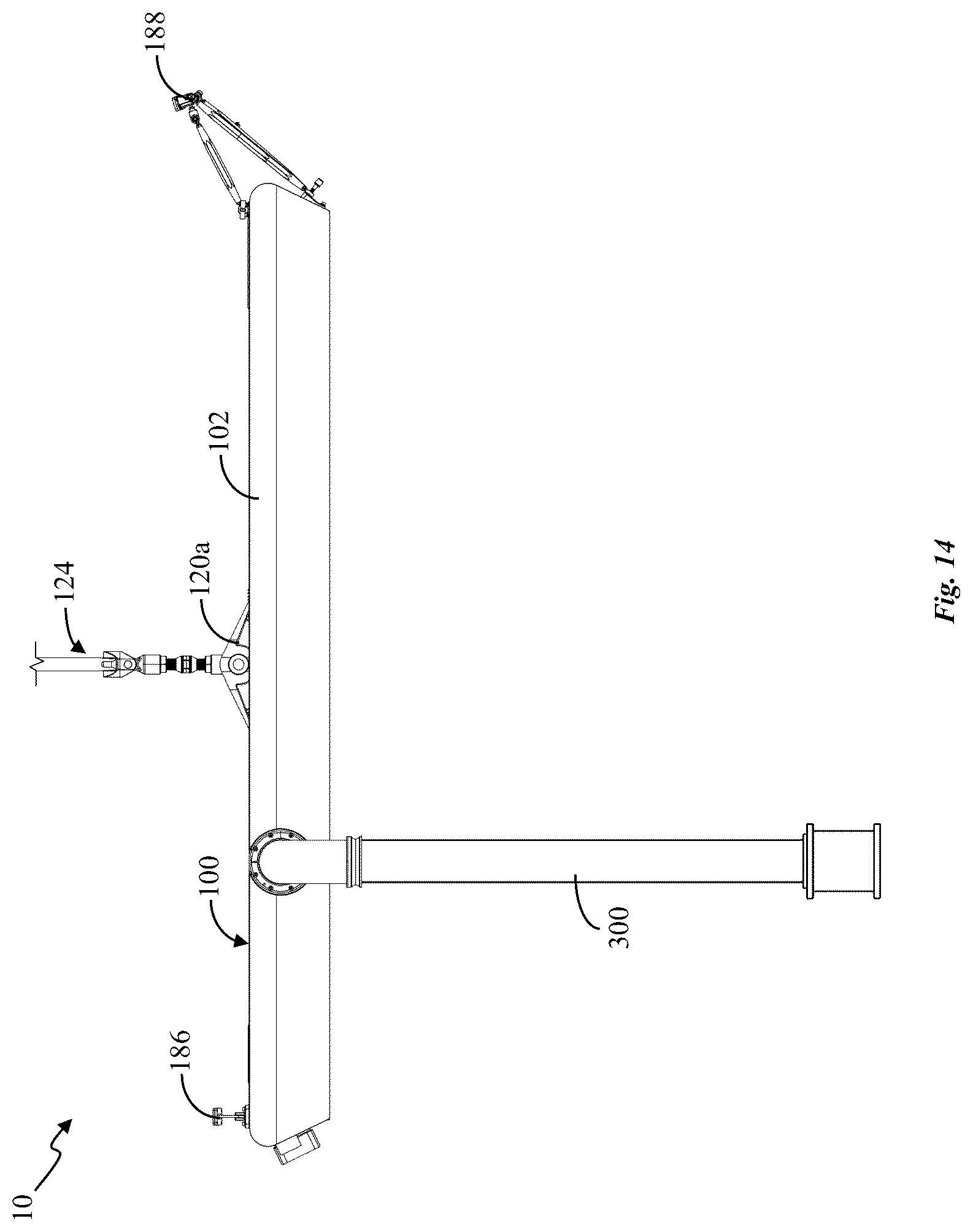 Patent US12304632 Figure 10 – Tank assembly and helicopter