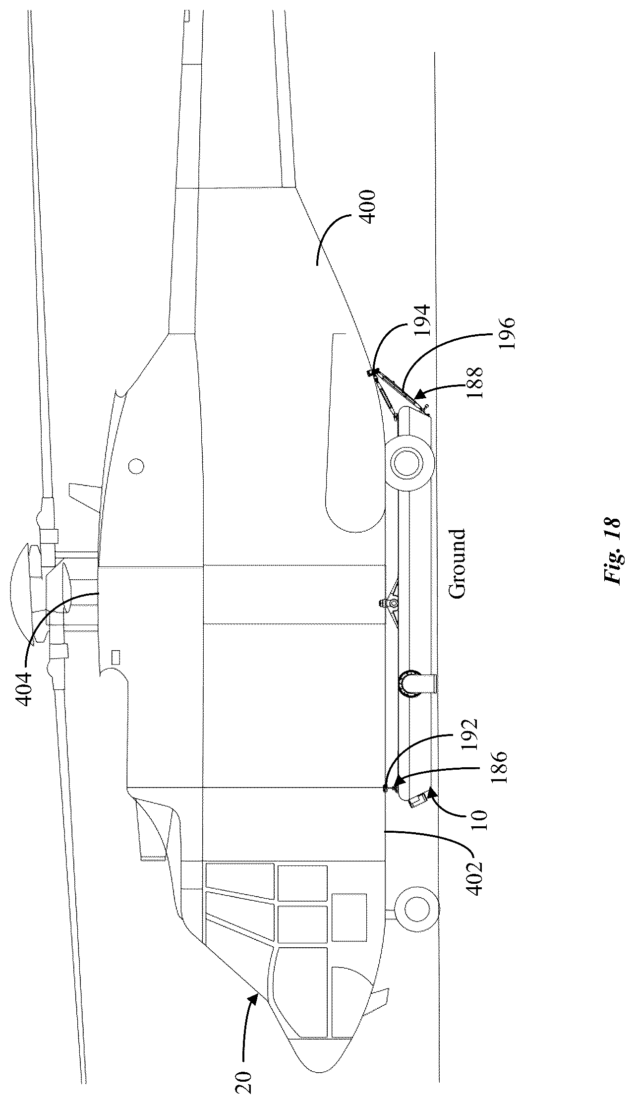 Patent US12304632 Figure 14 – Tank assembly and helicopter