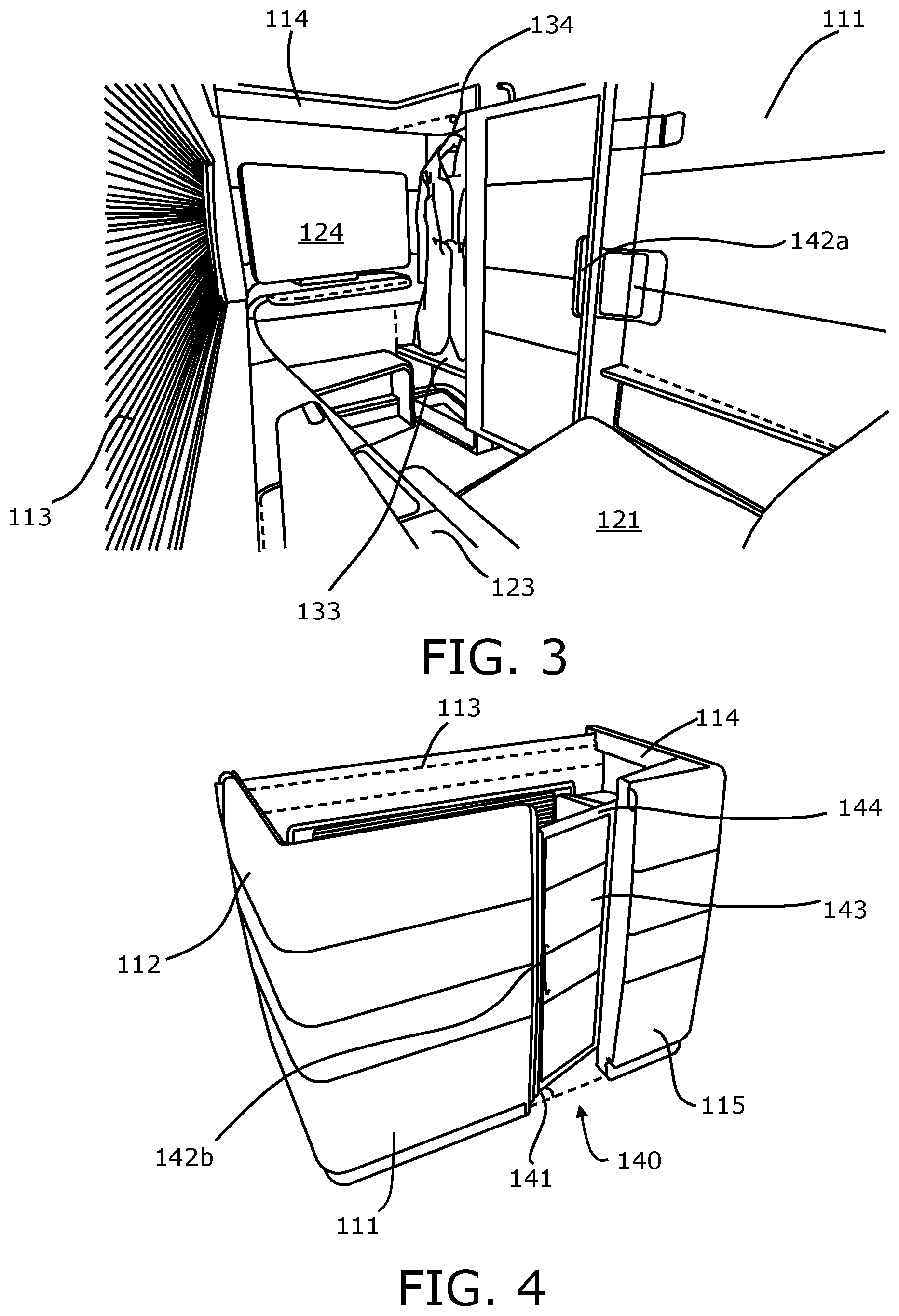 Patent US12304636 Figure 3 – Aircraft passenger seat unit