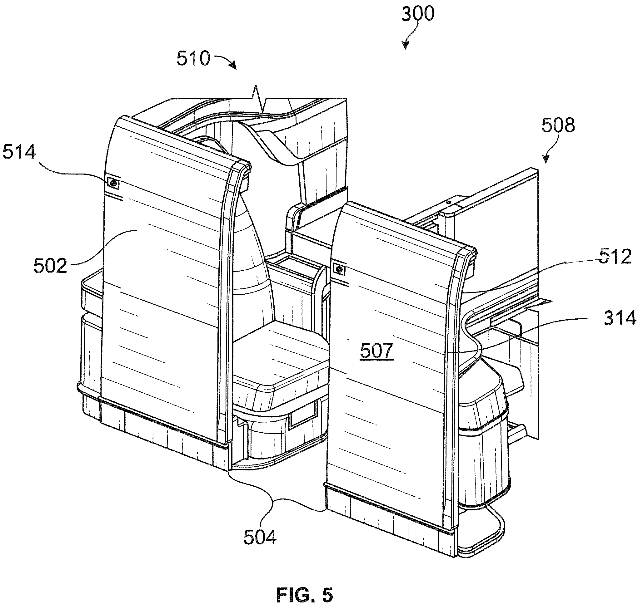 Patent US12304637 Figure 5 – Dual operation emergency passage egress system
