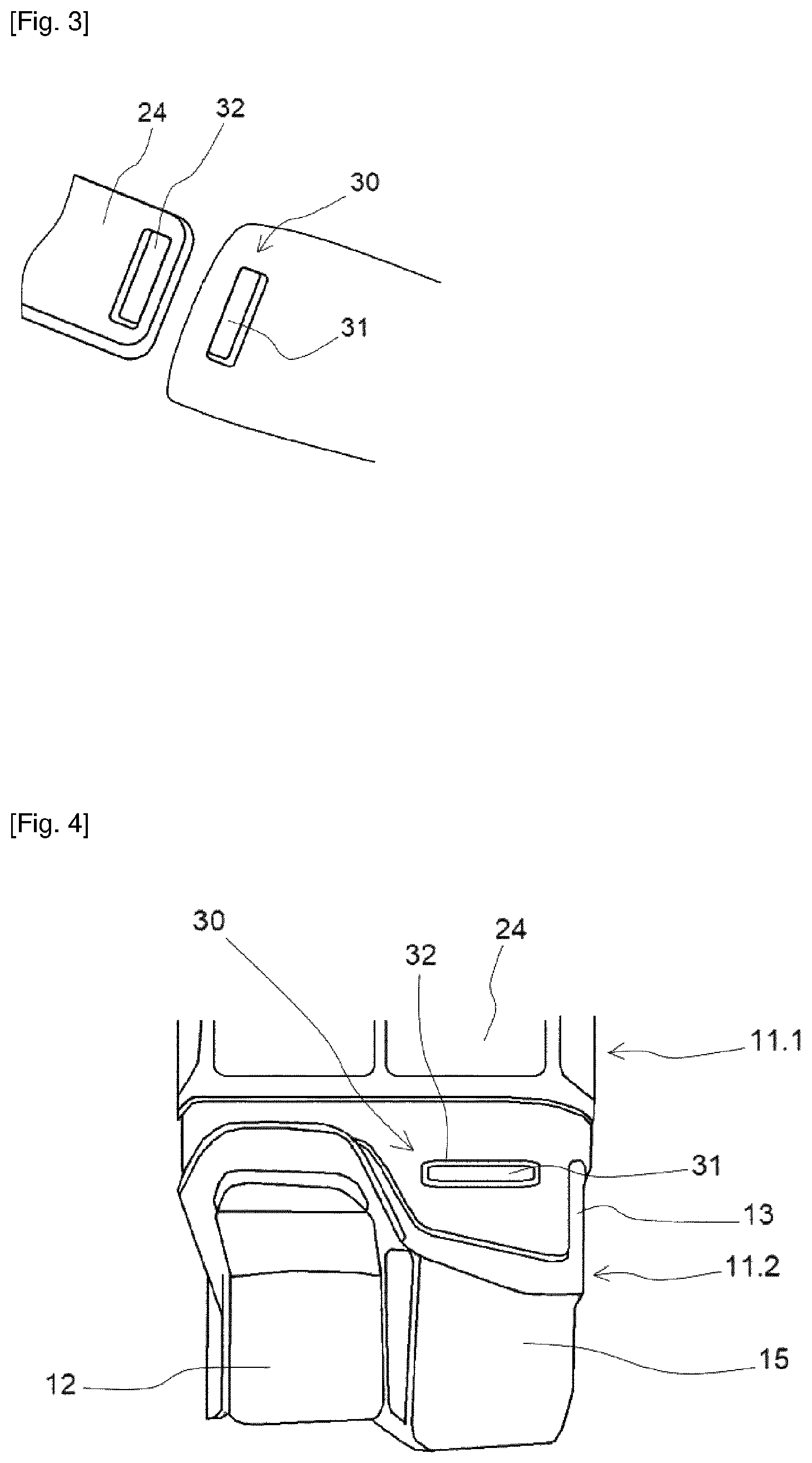Patent US12304638 Figure 2 – Flexible structure for creating a rest space inside an aircraft cabin
