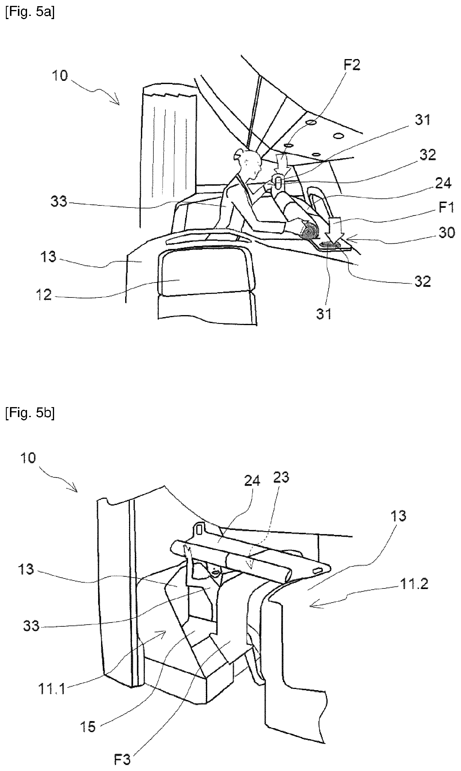 Patent US12304638 Figure 3 – Flexible structure for creating a rest space inside an aircraft cabin