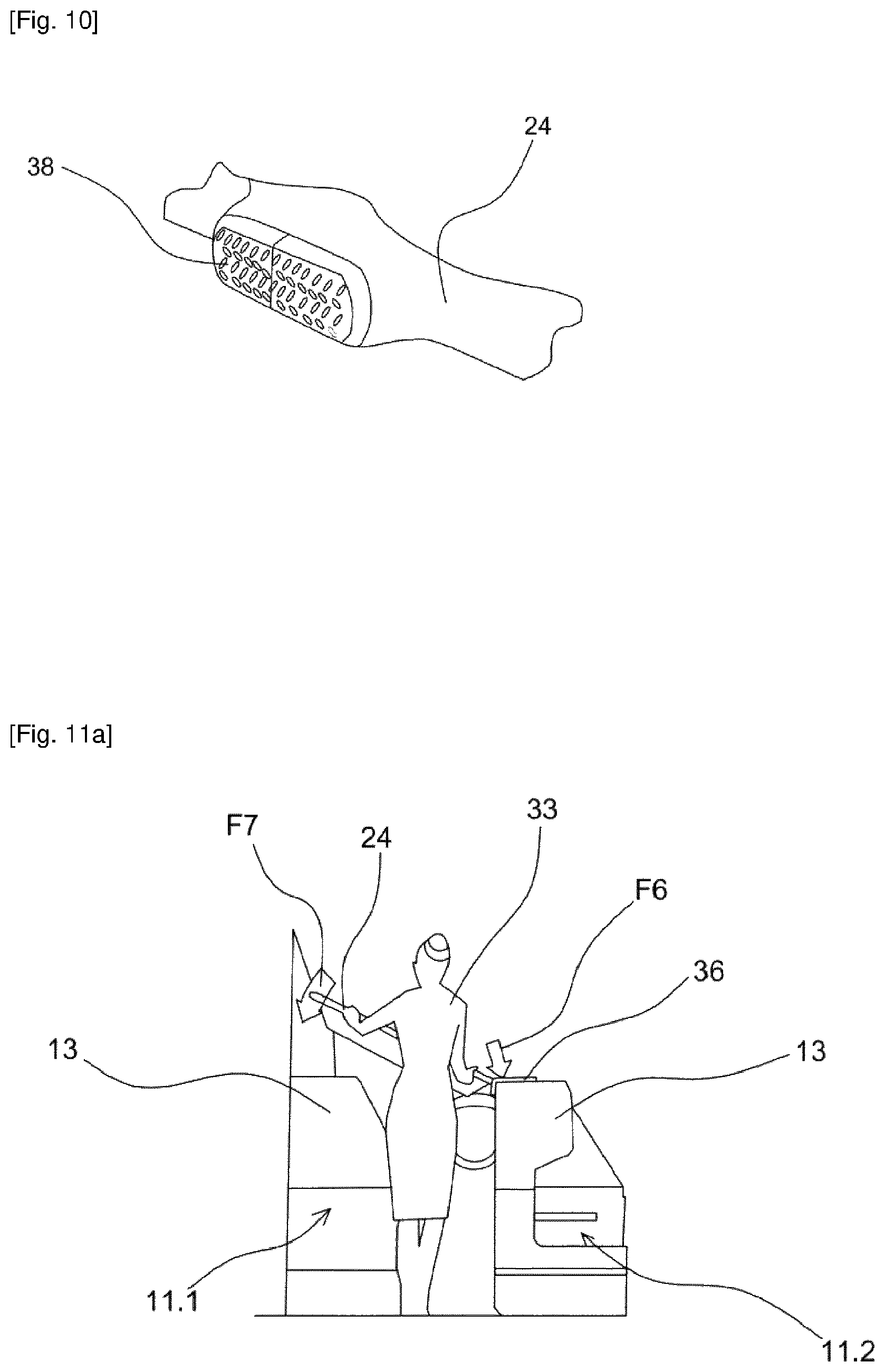 Patent US12304638 Figure 6 – Flexible structure for creating a rest space inside an aircraft cabin
