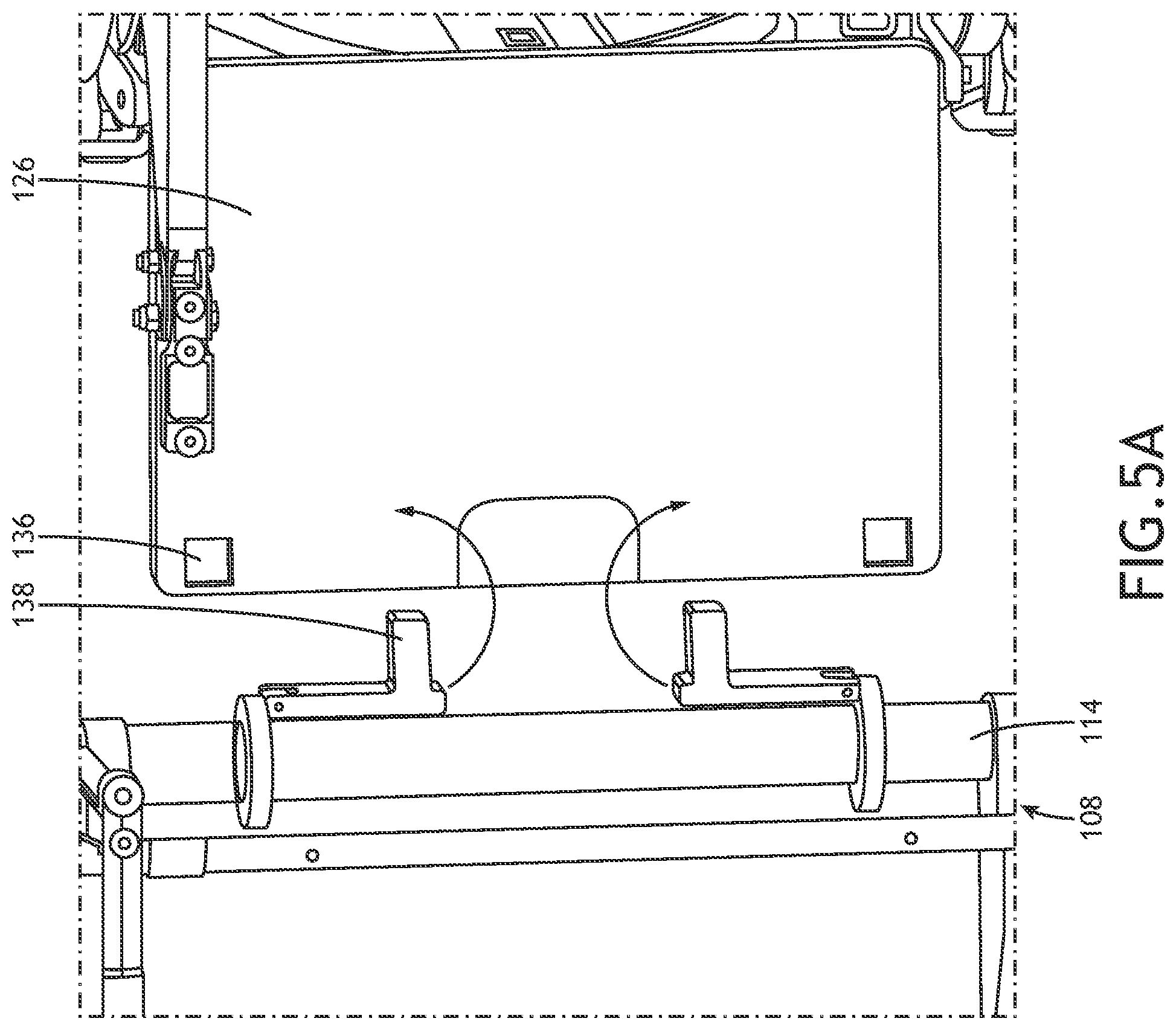 Patent US12304639 Figure 5 – Contiguous passenger seat rows configured to form a bed