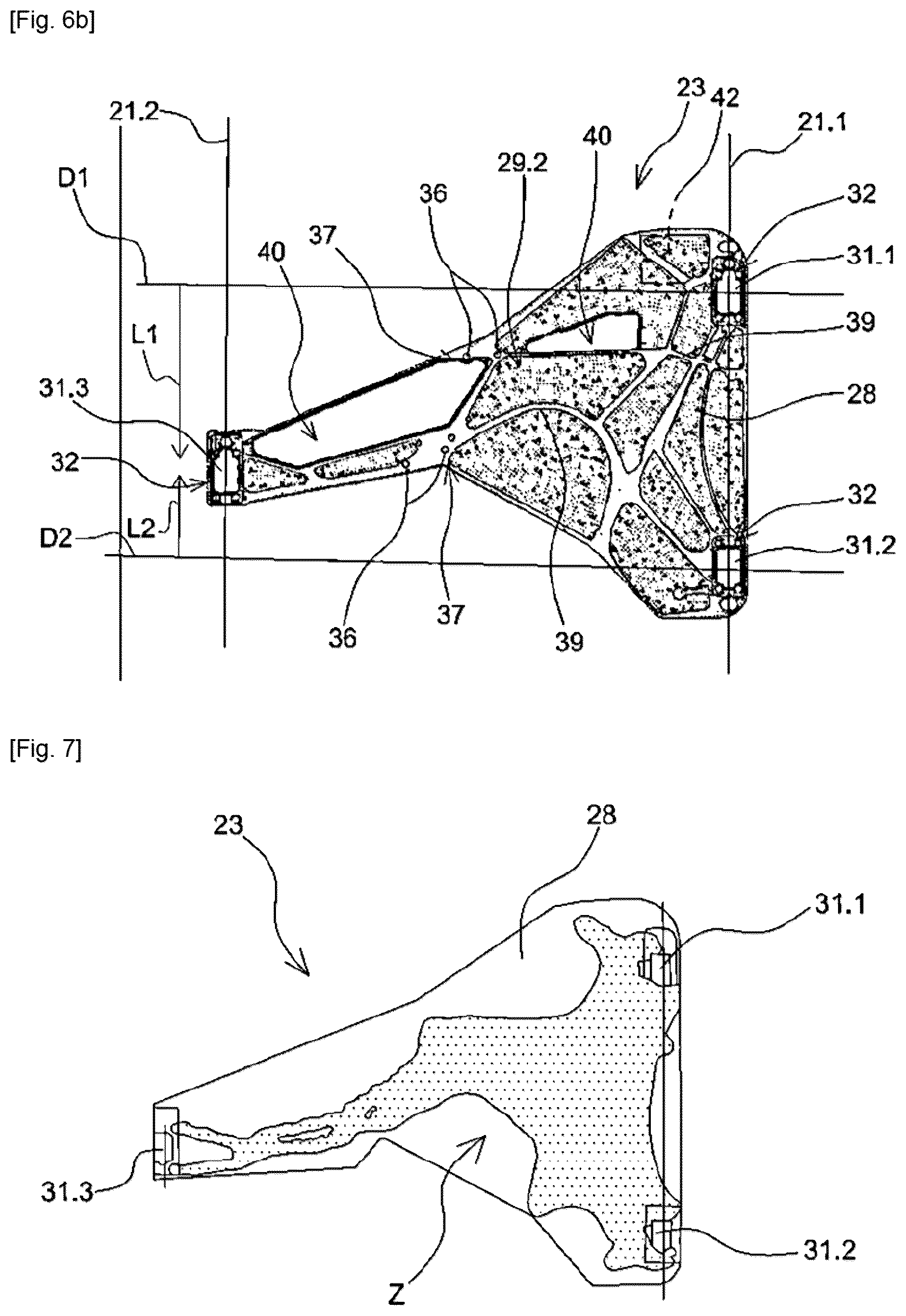 Patent US12304640 Figure 4 – Support pallet for an airplane seat unit