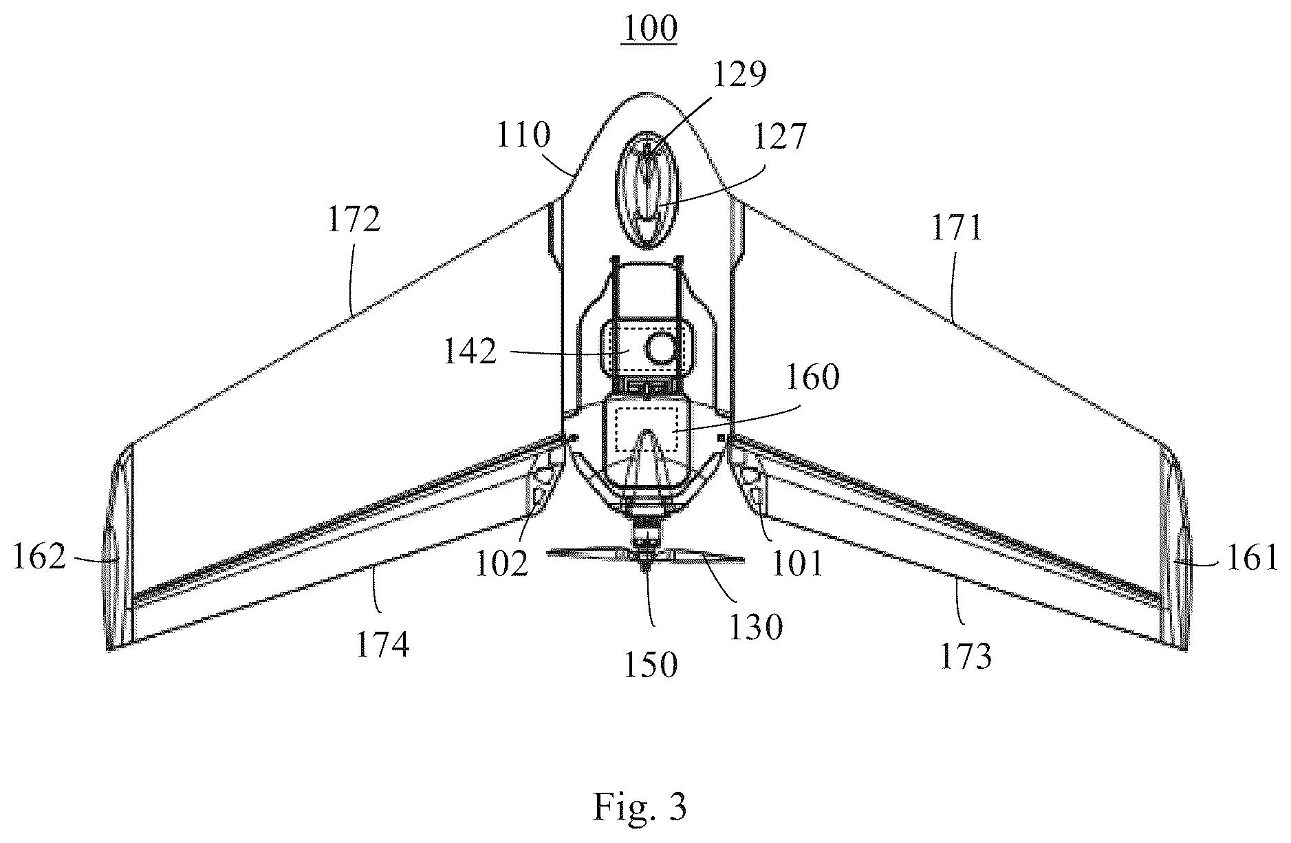 Patent US12304643 Figure 3 – Parachute landing methods and systems for an unmanned aerial vehicle