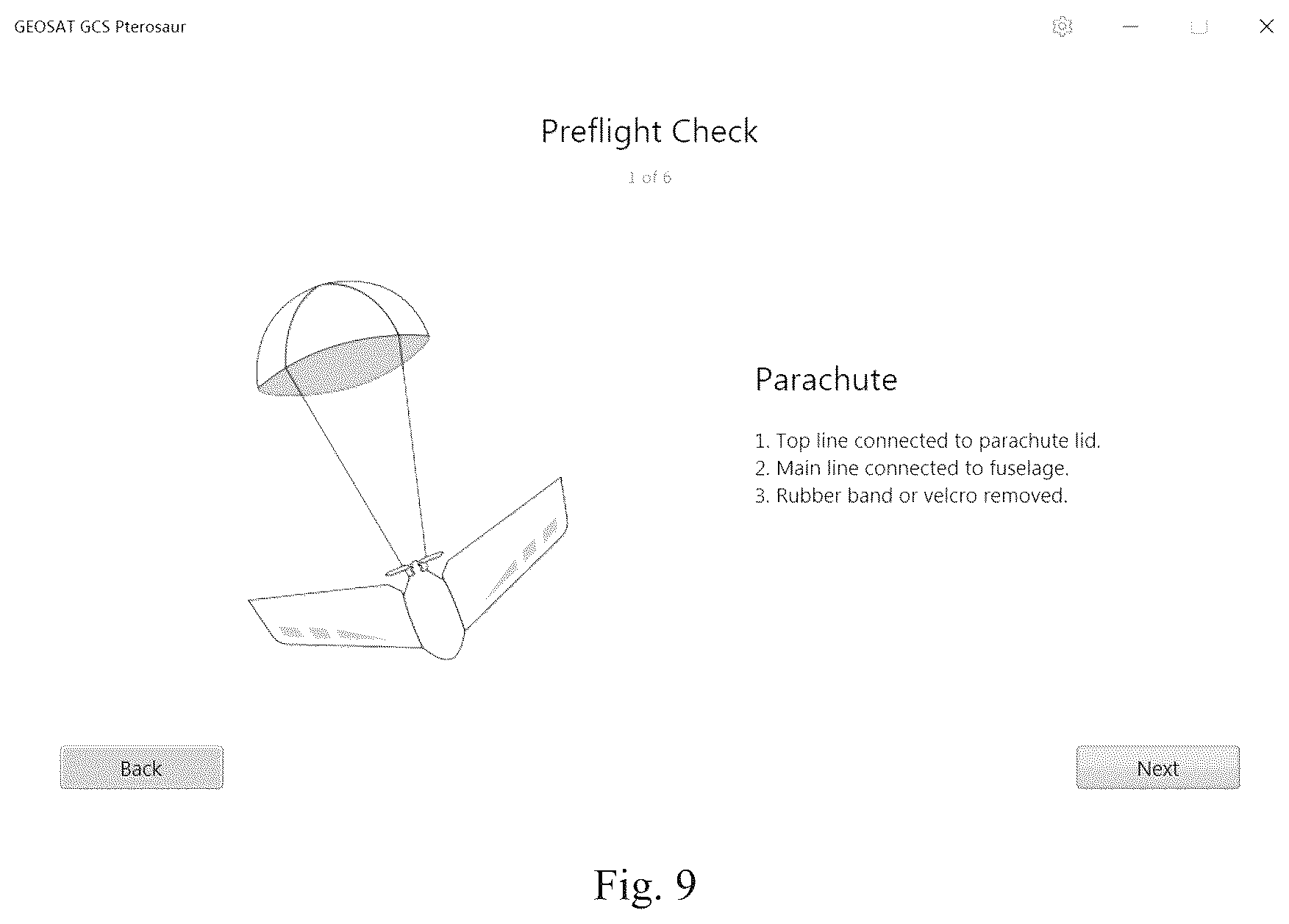 Patent US12304643 Figure 9 – Parachute landing methods and systems for an unmanned aerial vehicle