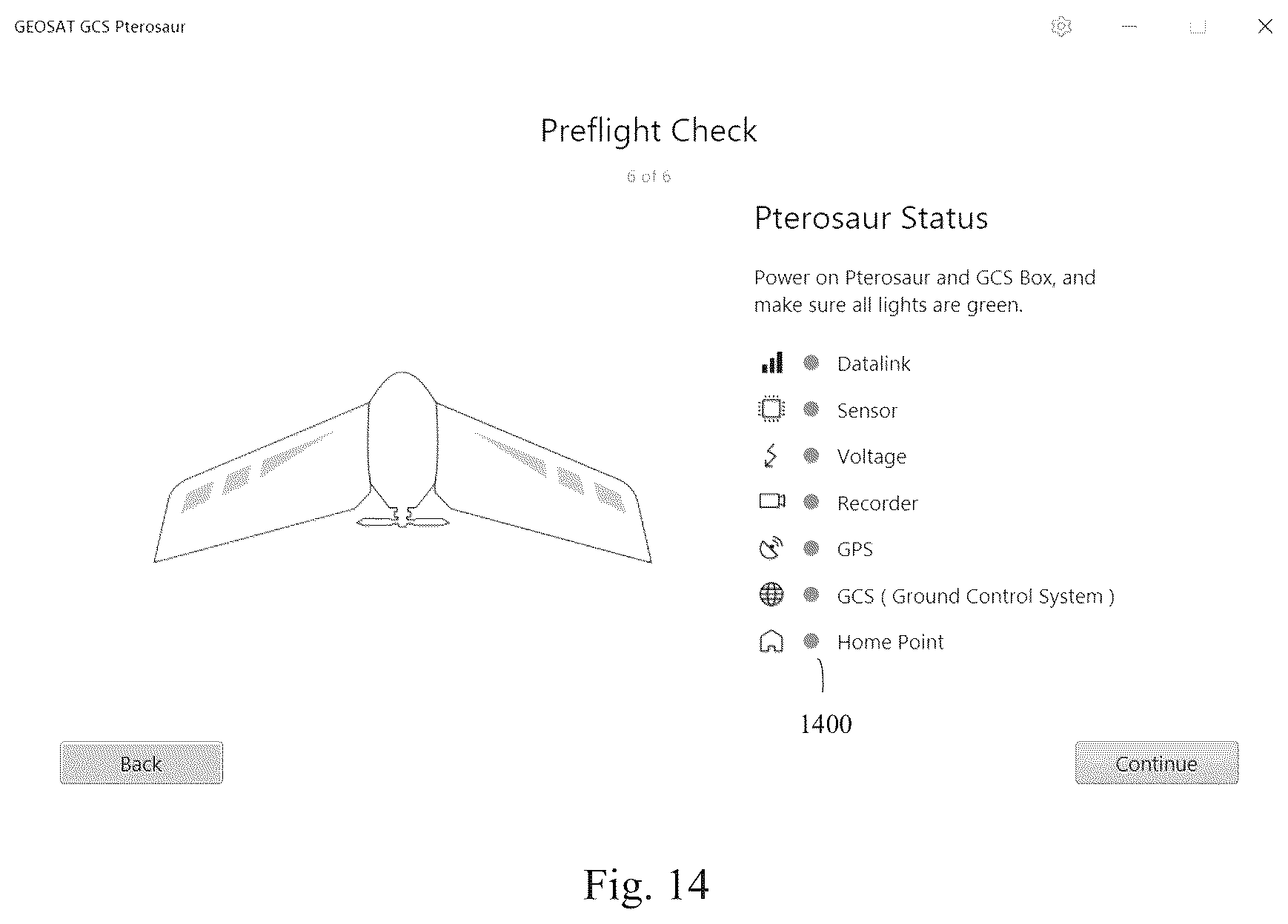 Patent US12304643 Figure 14 – Parachute landing methods and systems for an unmanned aerial vehicle