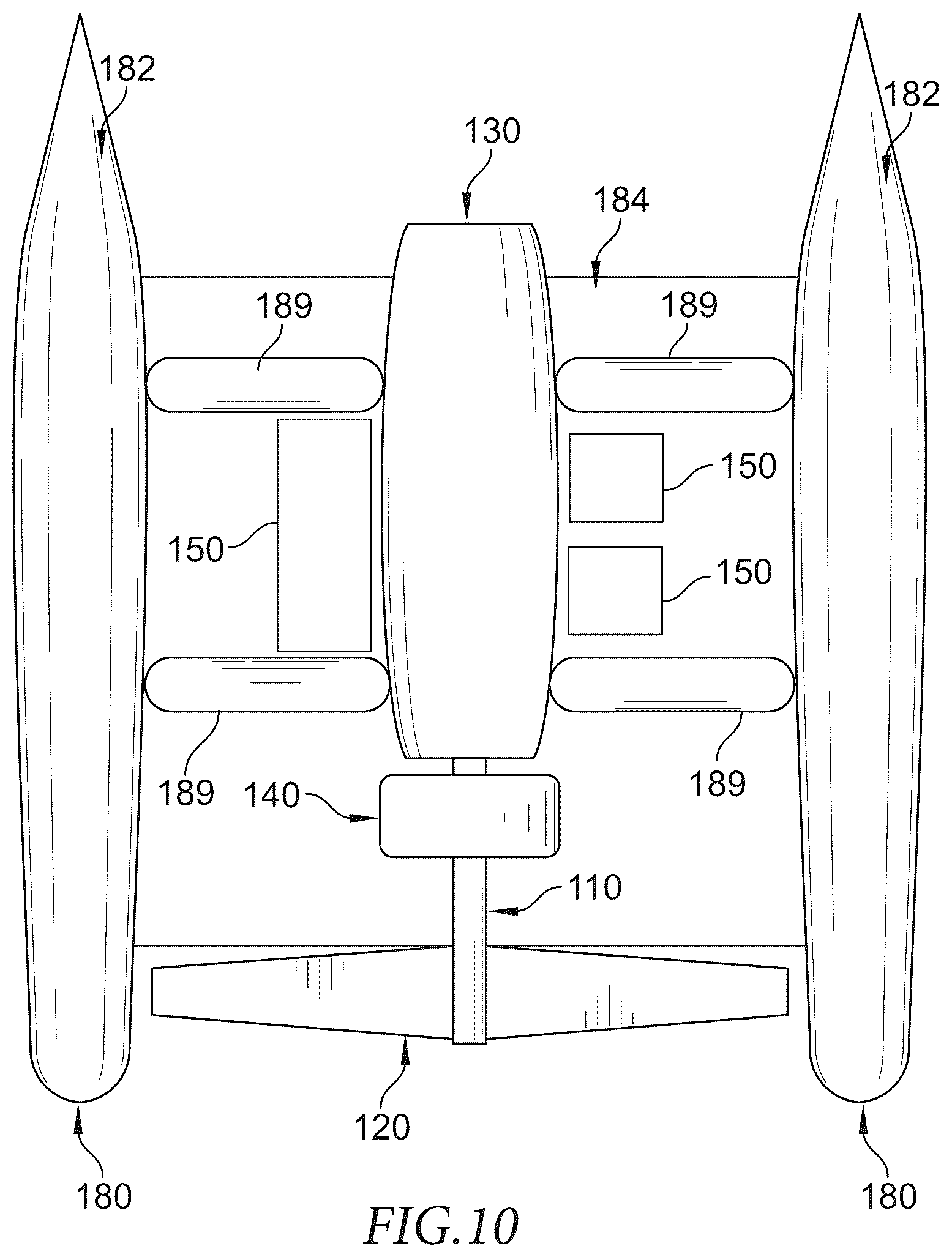 Patent US12304646 Figure 14 – Fuel cell turboelectric fan for an aircraft