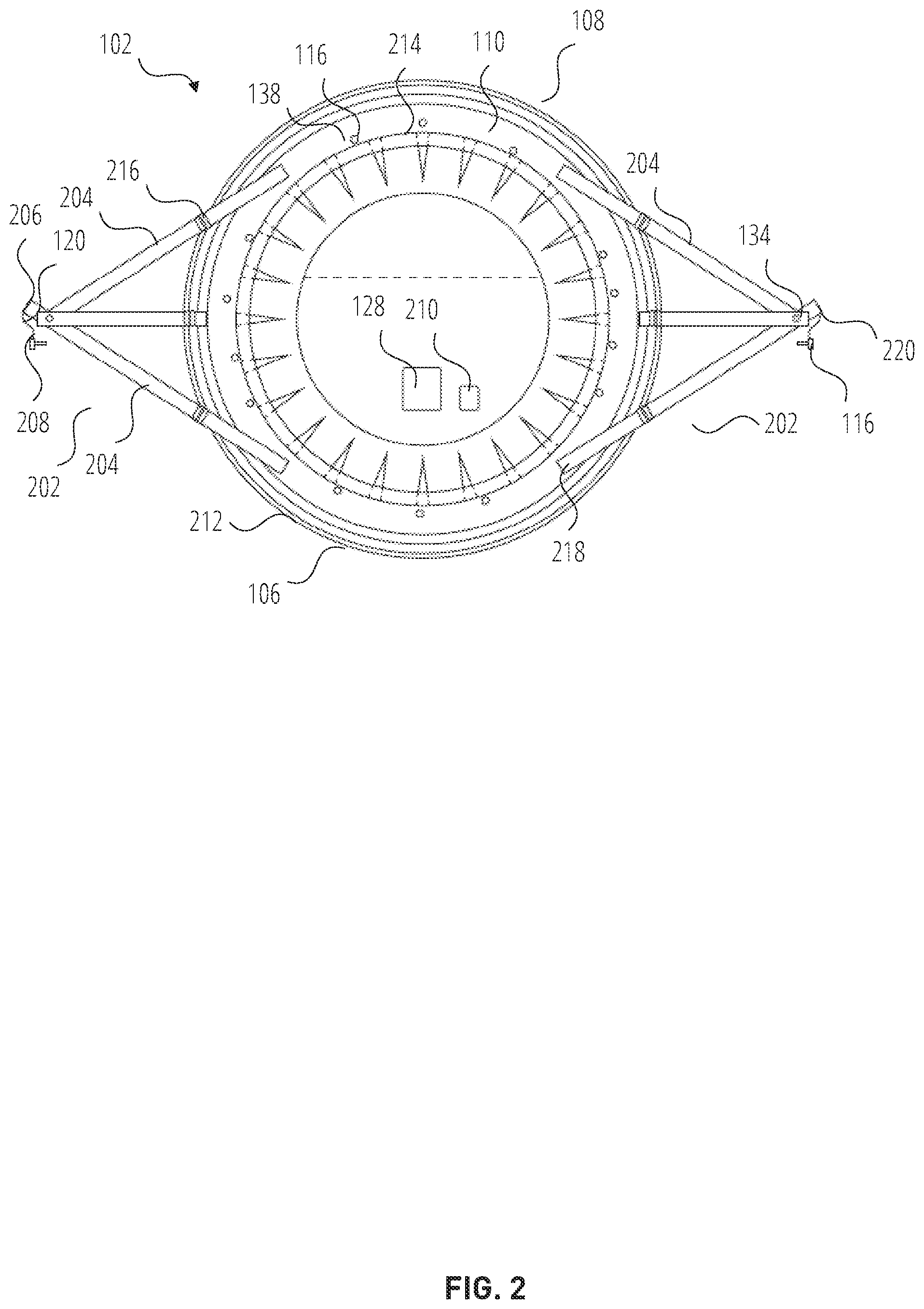 Patent US12304655 Figure 2 – Protective cover for aircraft engines