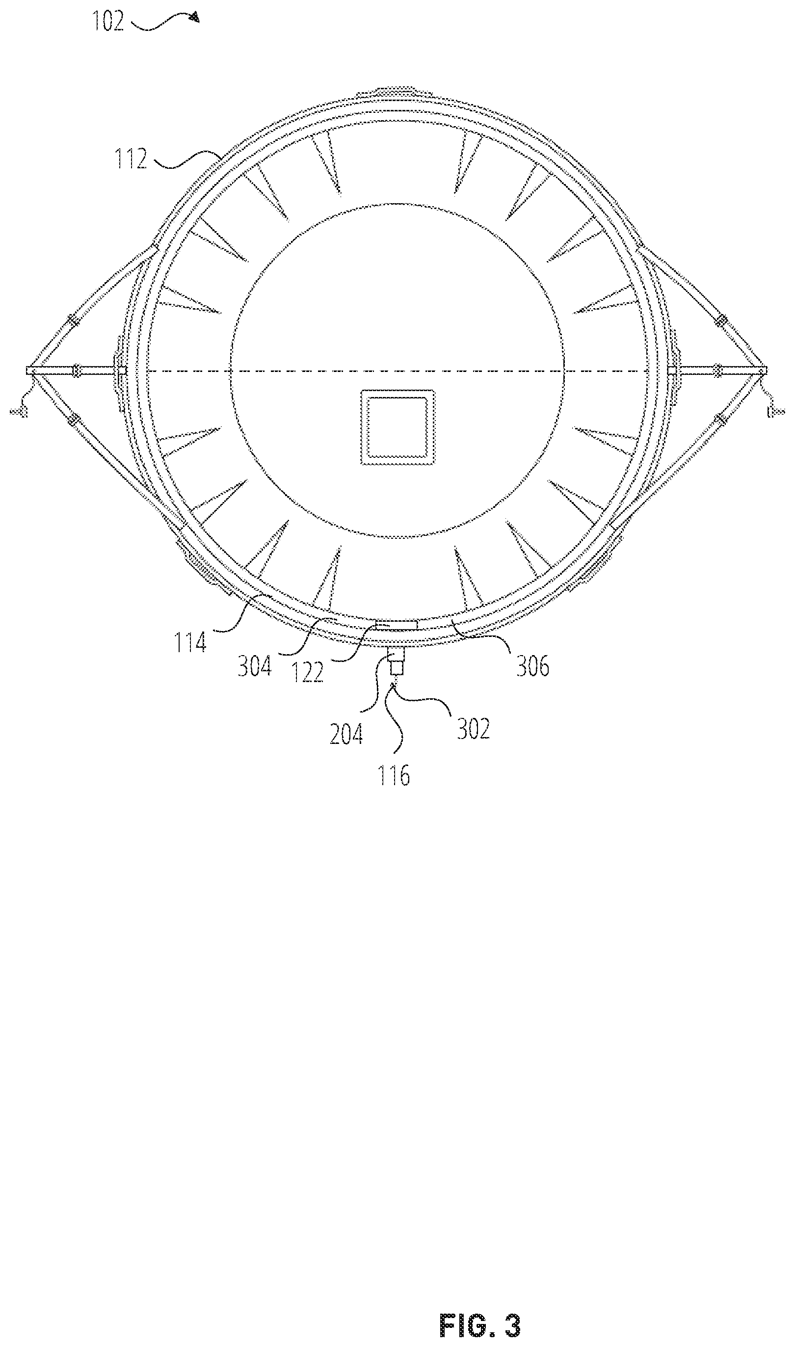 Patent US12304655 Figure 3 – Protective cover for aircraft engines