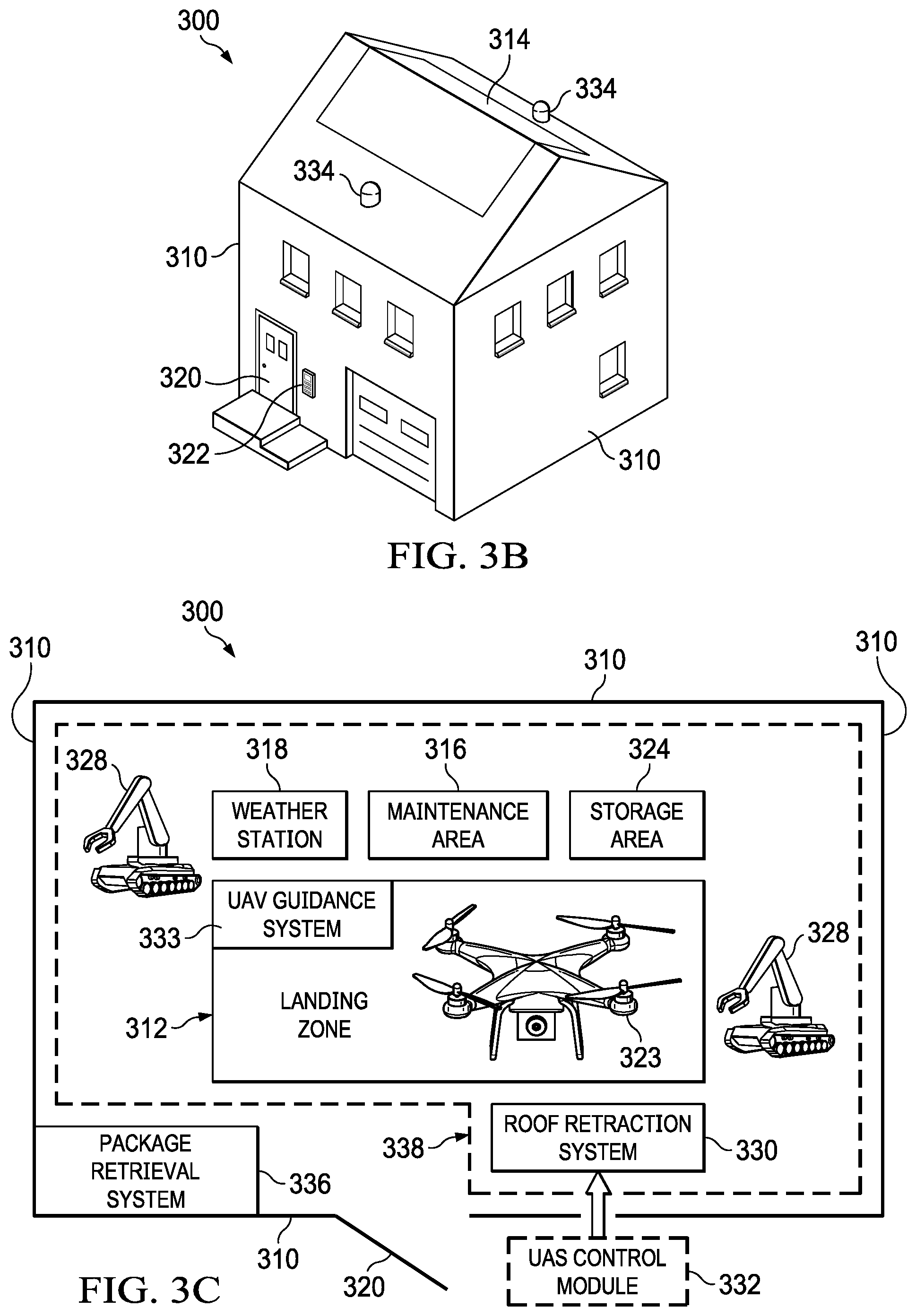 Patent US12304657 Figure 4 – Unmanned aerial system kiosk