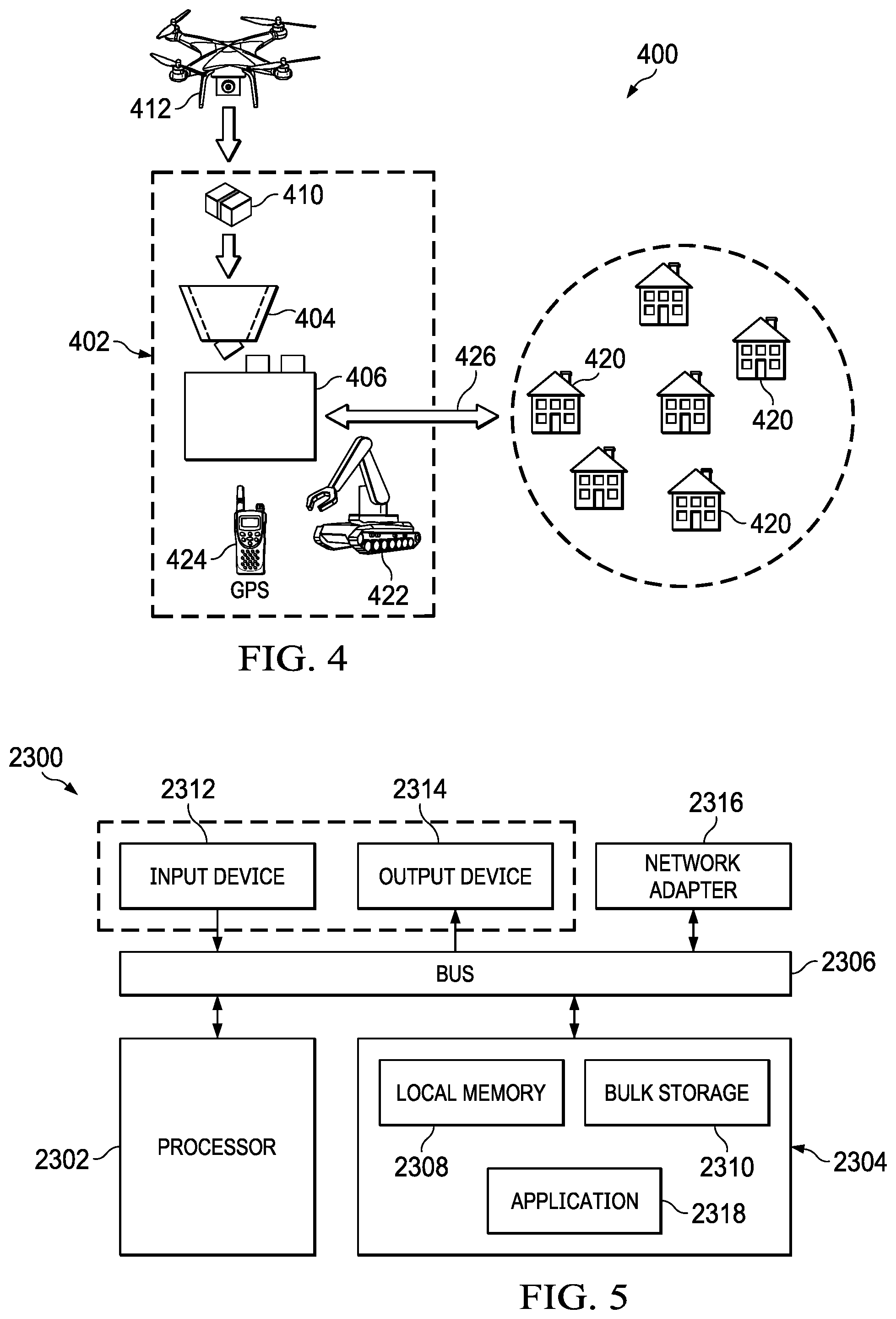 Patent US12304657 Figure 5 – Unmanned aerial system kiosk