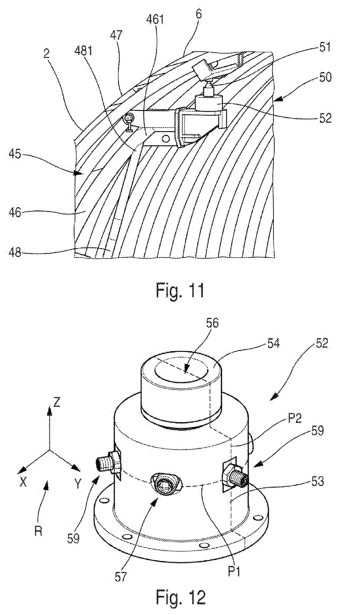 Patent US12304659 Figure 6 – System for handling a side shell of an aircraft with a view to assembling a fuselage barrel of the aircraft and method for assembling a fuselage barrel of an aircraft