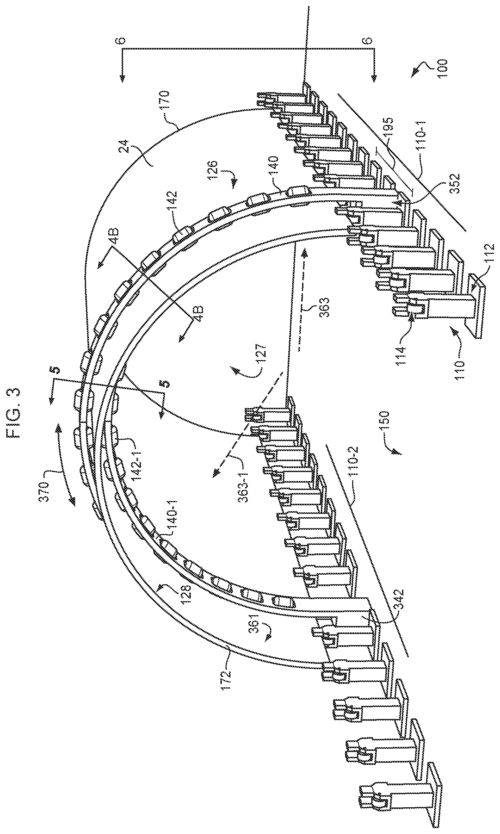 Patent US12304660 Figure 7 – Contour enforcement for line assembled fuselage segments