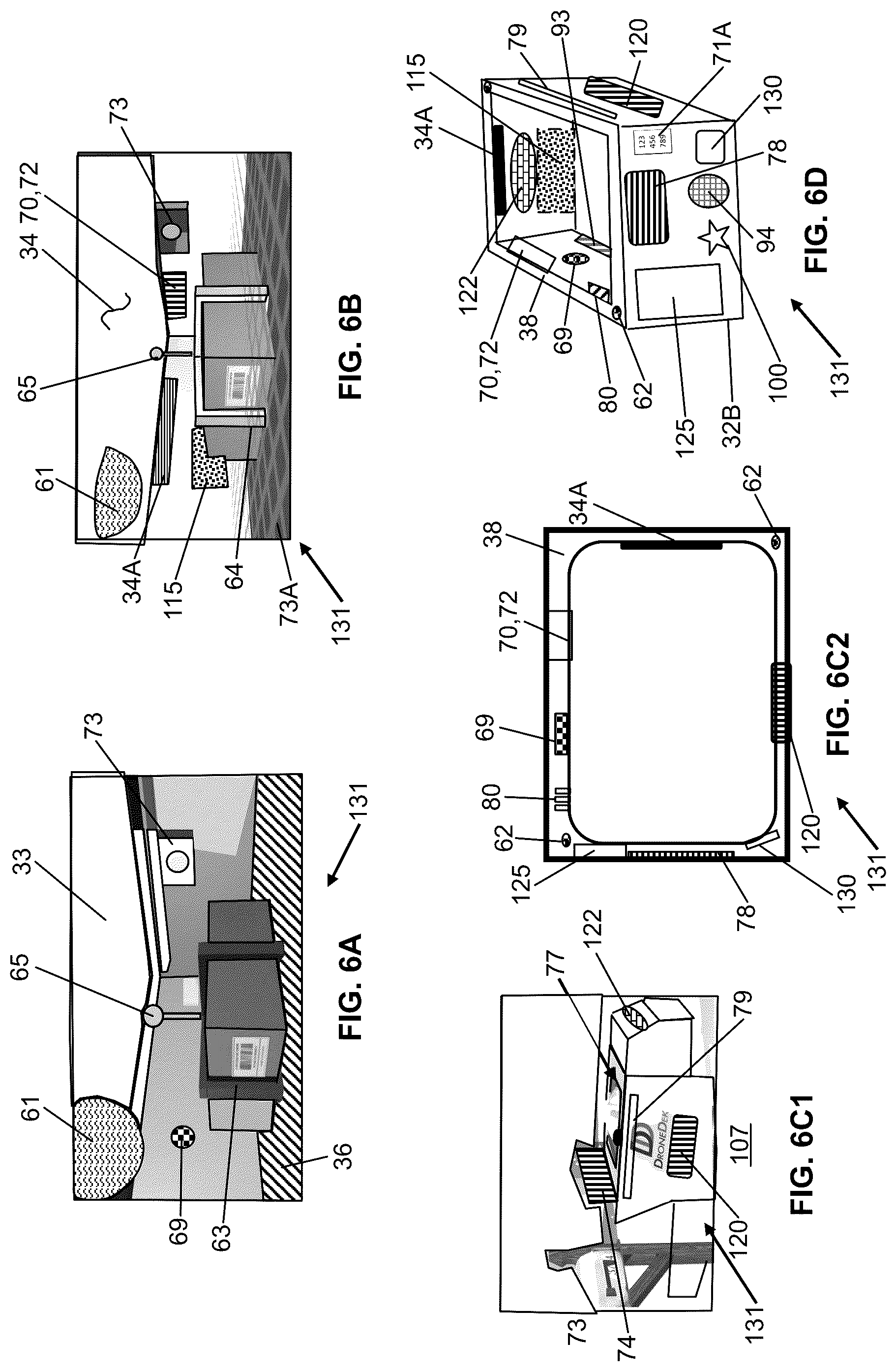Patent US12304671 Figure 8 – Hot and cold section drone docking station temperature controlled device