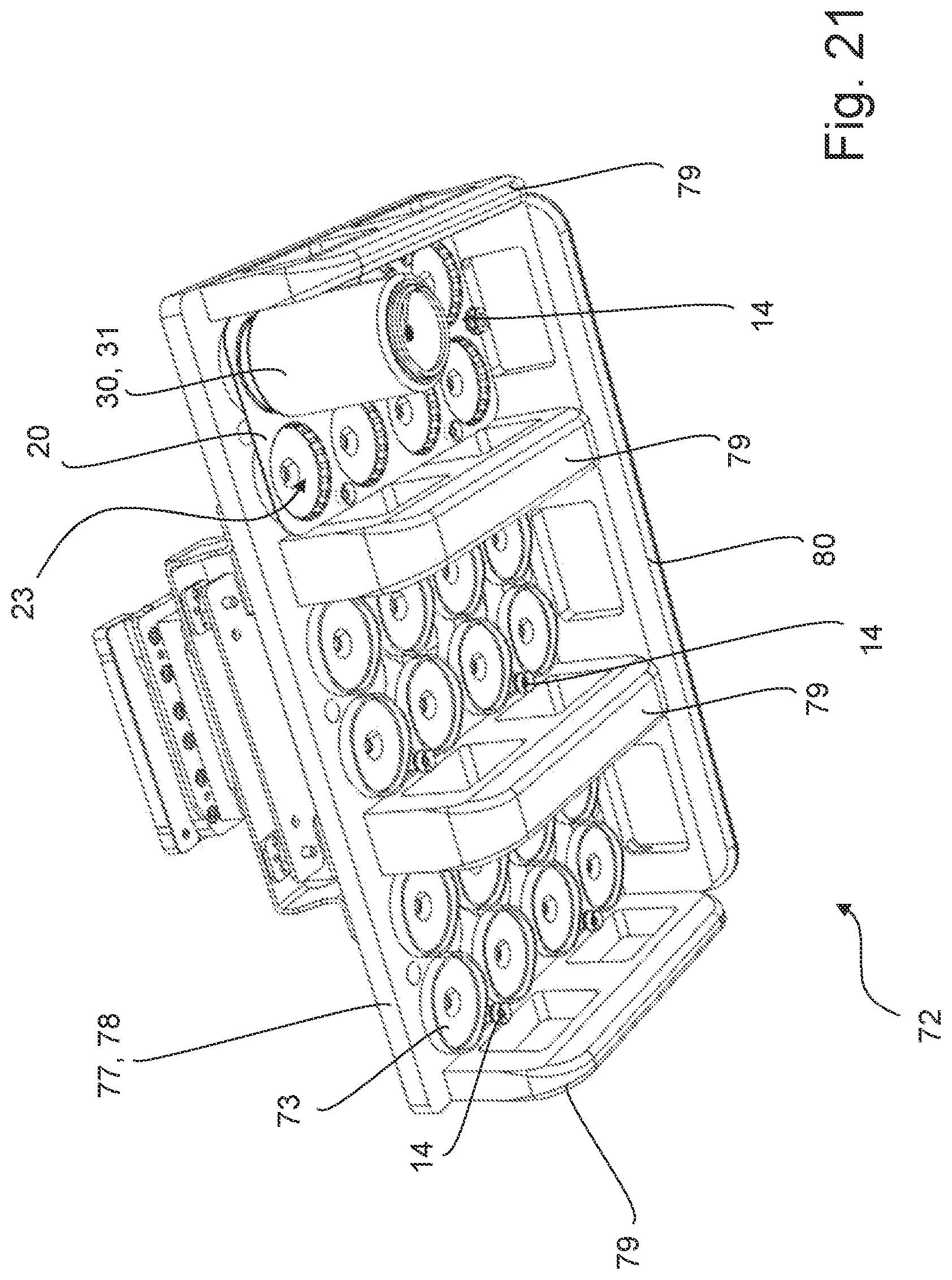 Patent US12304674 Figure 15 – Packaging apparatus and method for producing packaging units