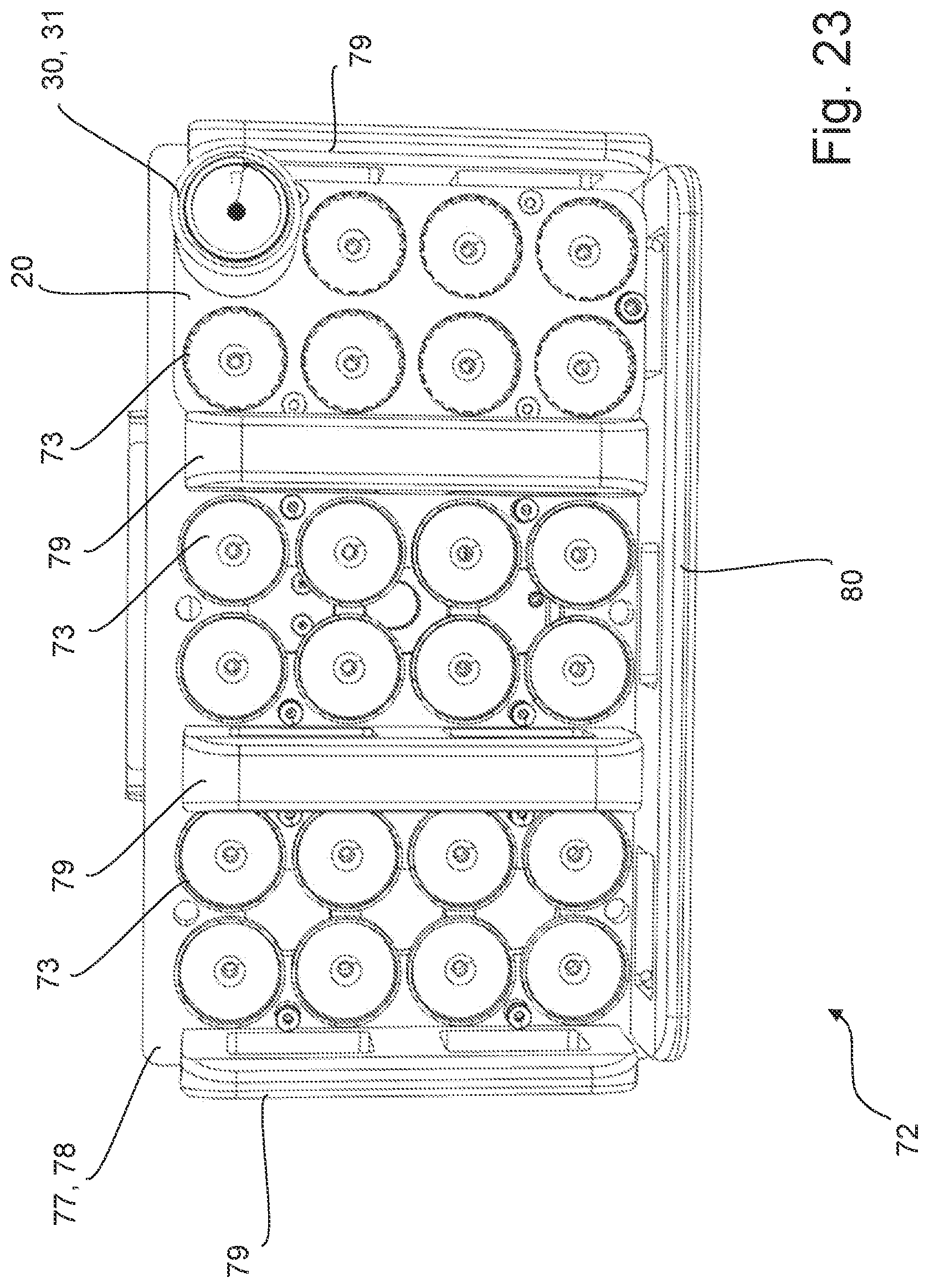 Patent US12304674 Figure 17 – Packaging apparatus and method for producing packaging units