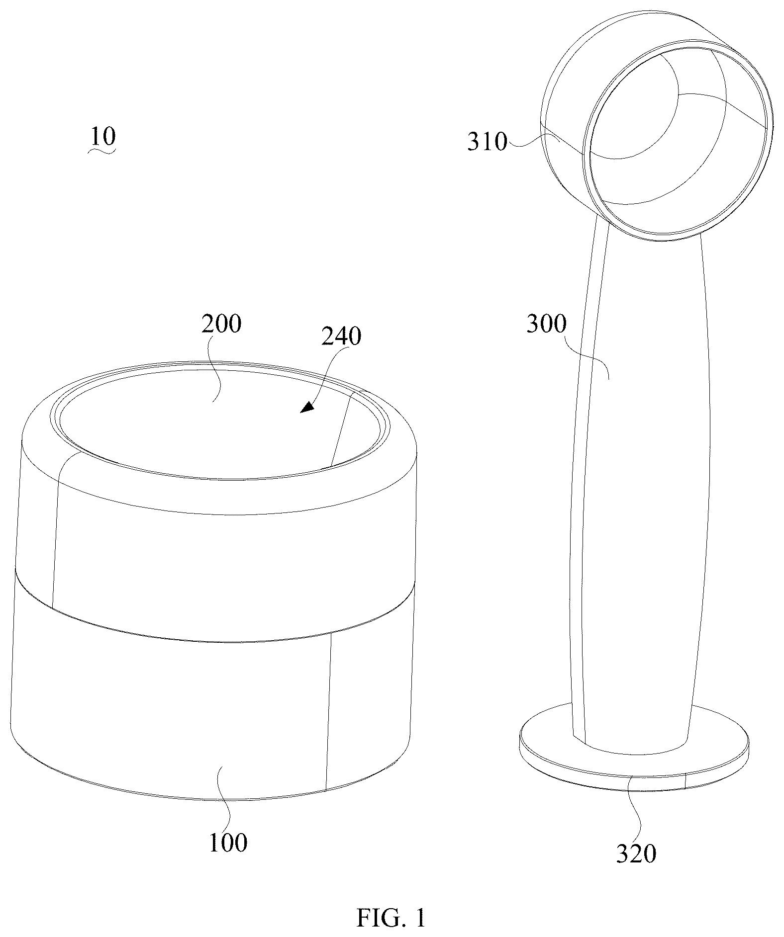 Patent US12304675 — Material encapsulation device — Figure 1
