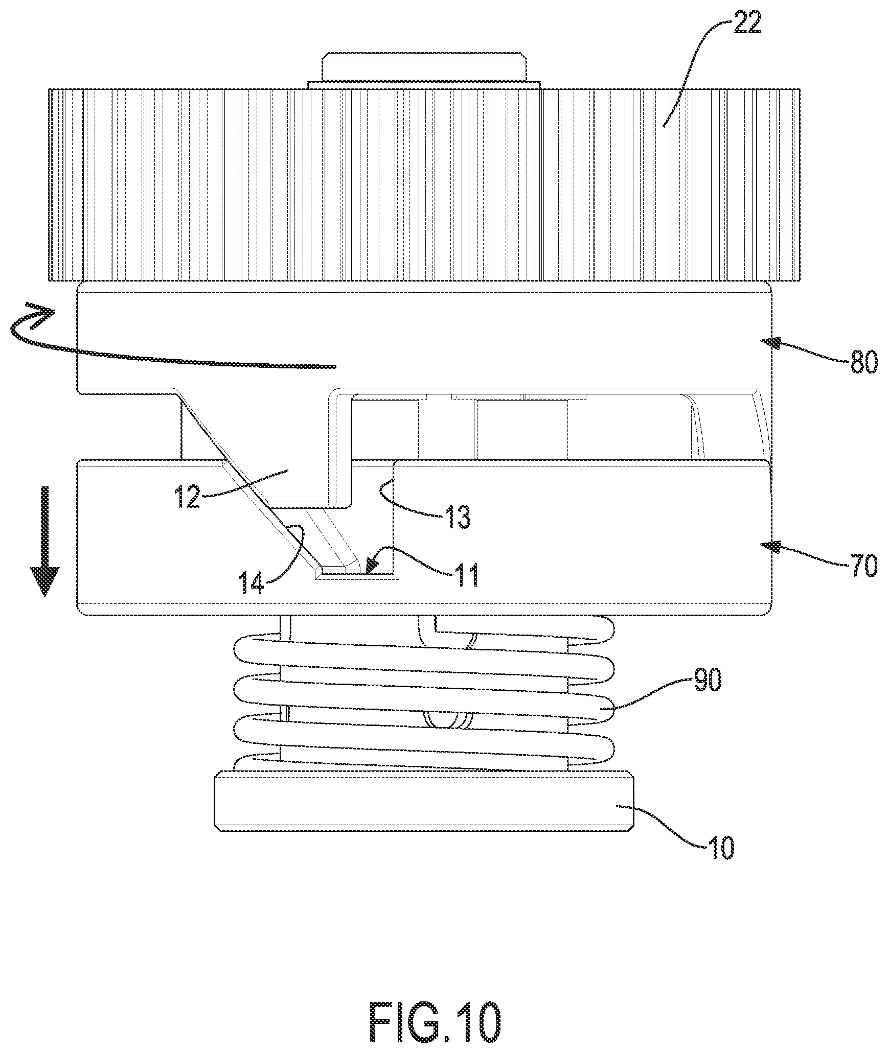 Patent US12304679 Figure 10 – Cushioning mechanism, heat sealing device, and film wrapping machine