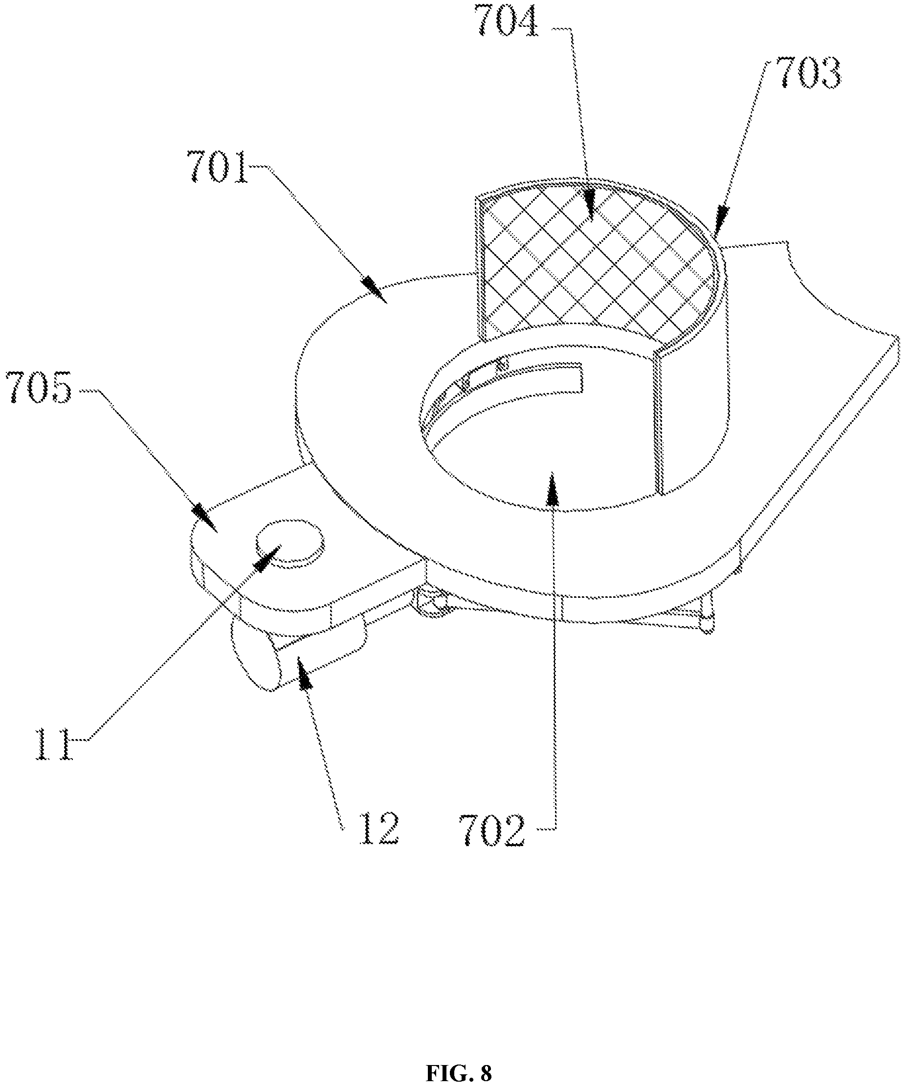 Patent US12304681 Figure 8 – Melon packaging machine