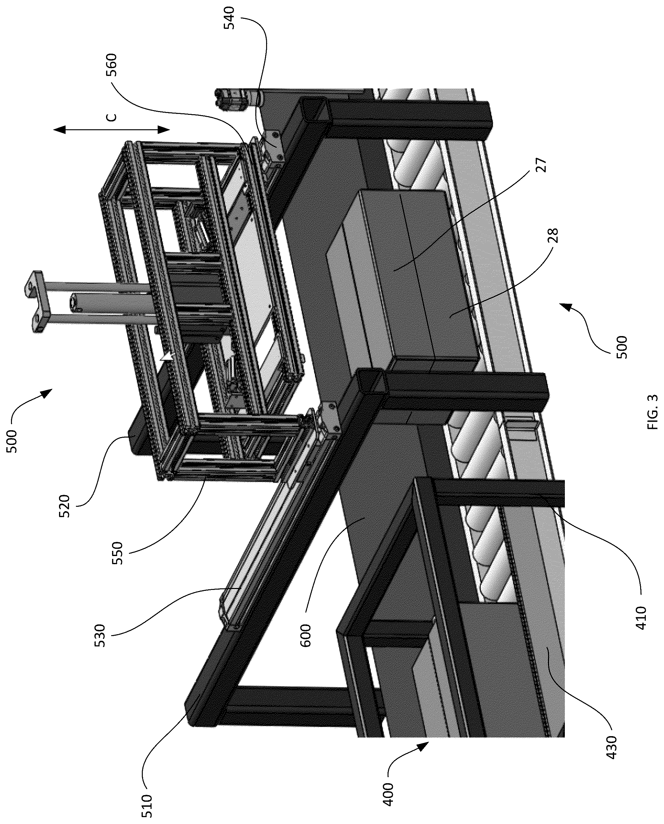 Patent US12304683 Figure 5 – Hard disk drive transformation from OEM packaging to automation friendly containers