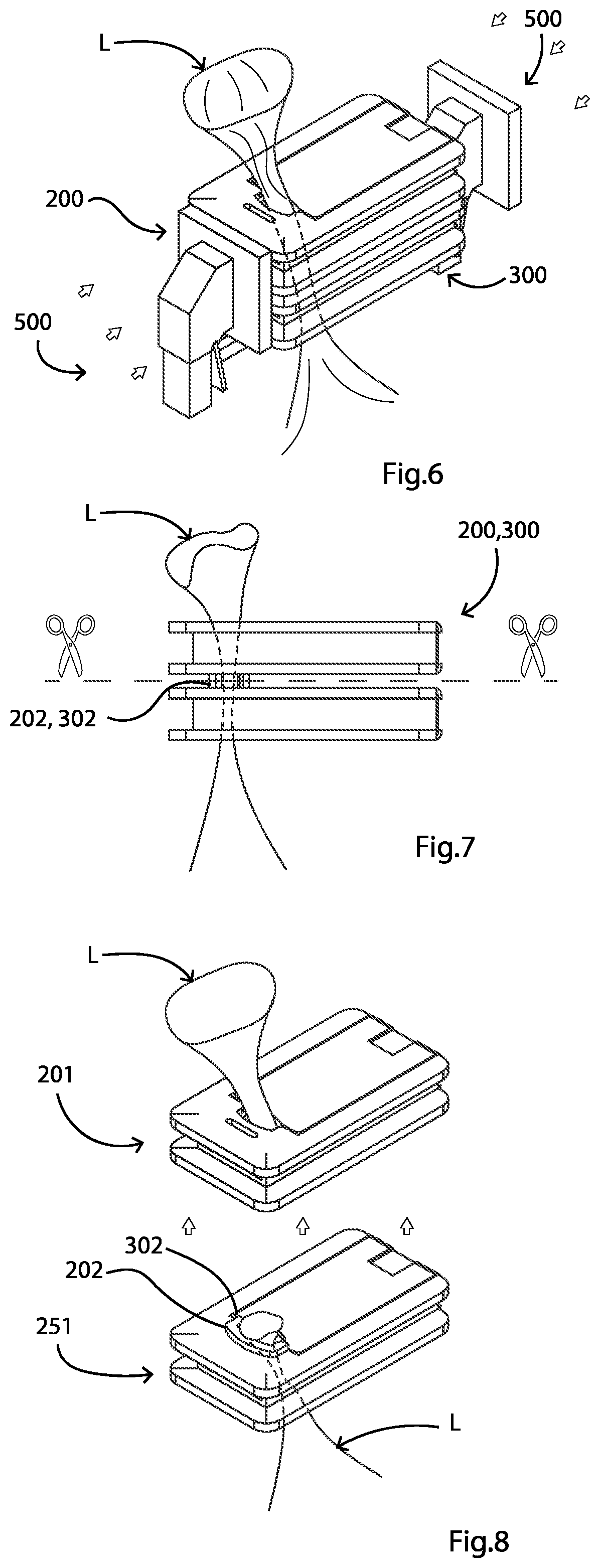 Patent US12304684 Figure 8 – Liner crimp device