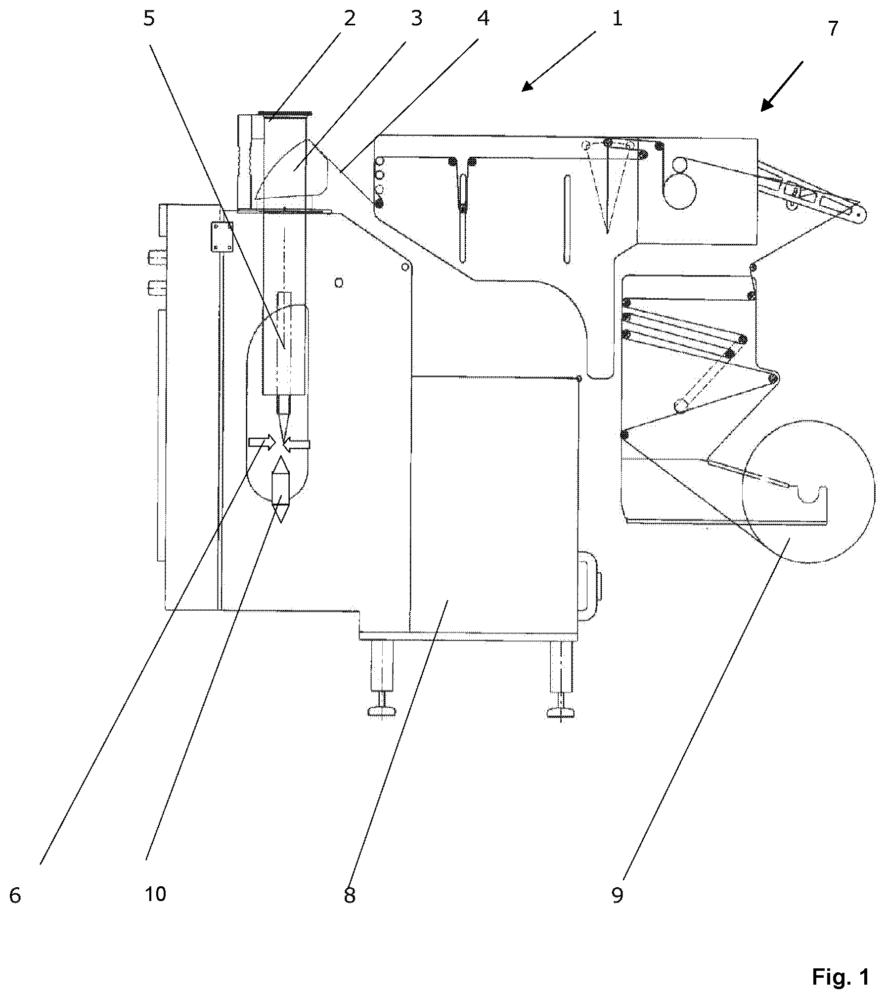 Patent US12304685 Figure 1 – Vertical flow-wrapper with improved corner folding