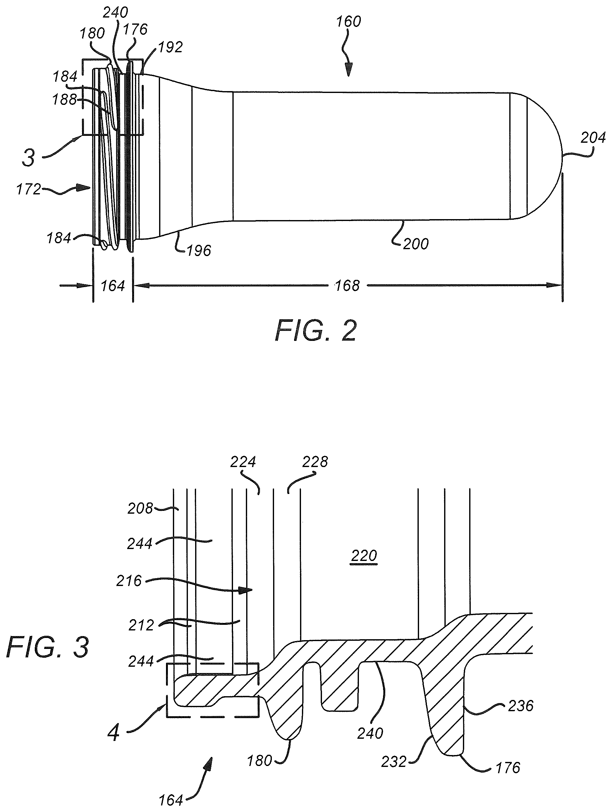 Patent US12304688 Figure 2 – Container finish portion with polished buffer zone