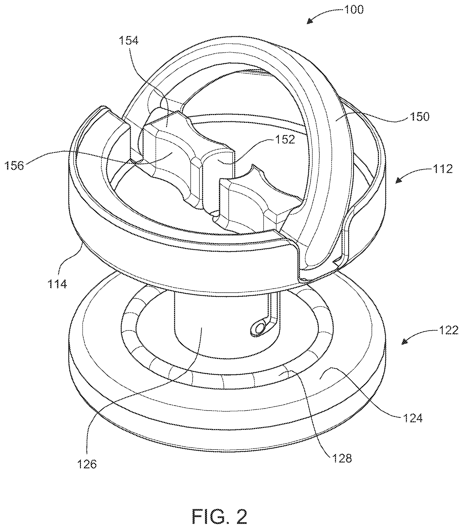 Patent US12304693 Figure 2 – Portable container system
