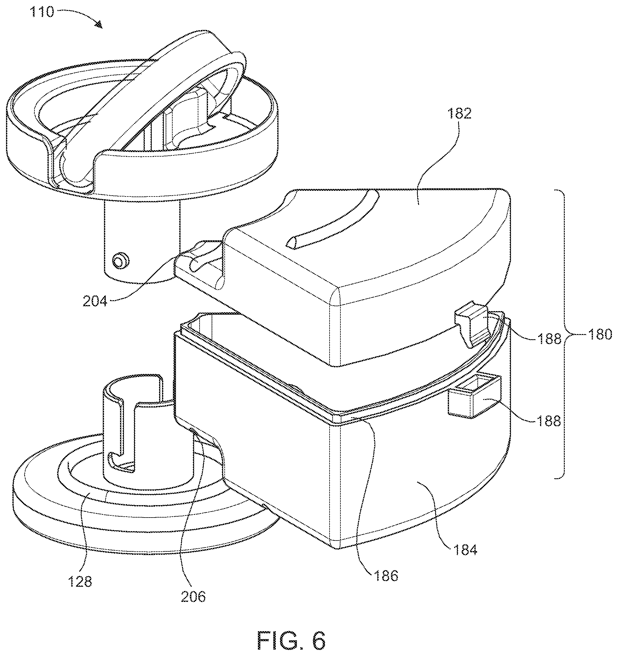 Patent US12304693 Figure 6 – Portable container system
