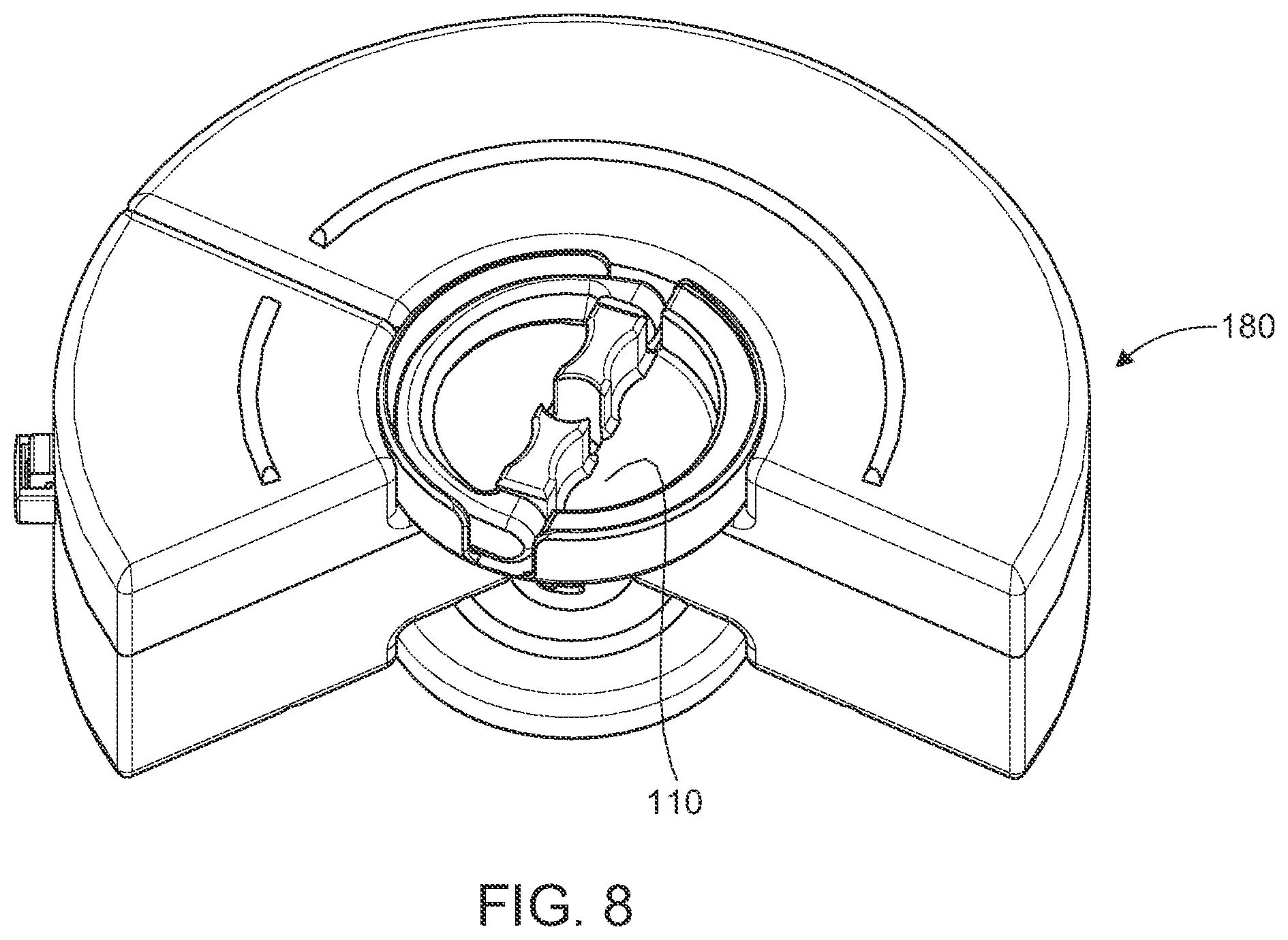 Patent US12304693 Figure 8 – Portable container system