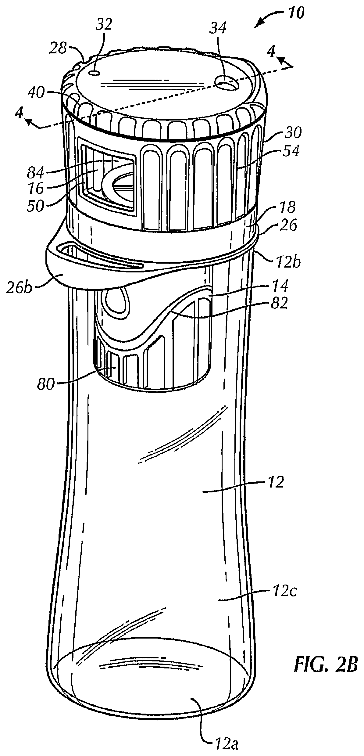 Patent US12304696 Figure 3 – Water bottle
