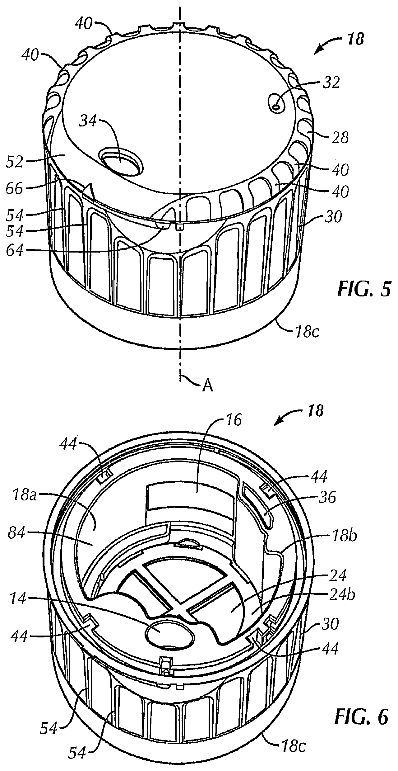 Patent US12304696 Figure 6 – Water bottle