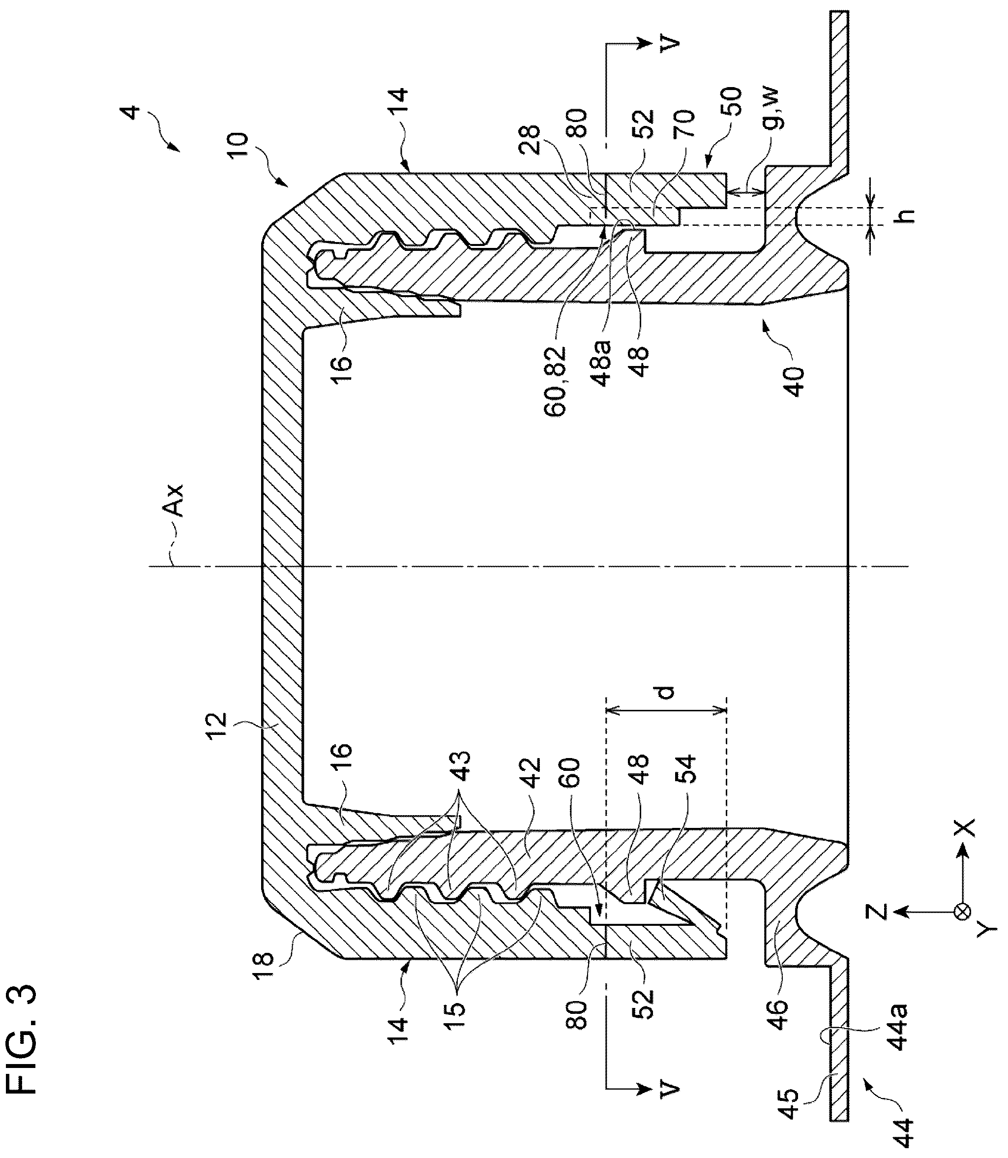 Patent US12304697 Figure 3 – Spout assembly, packaging container, and method of producing spout assembly