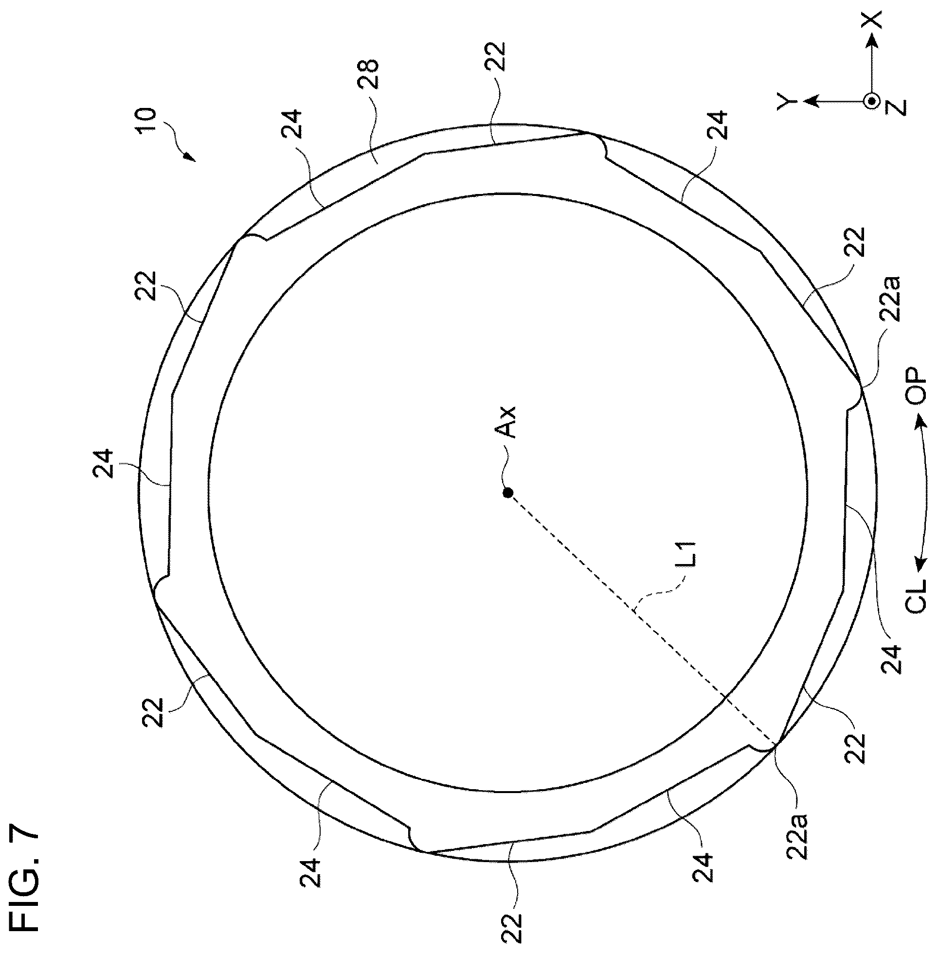 Patent US12304697 Figure 7 – Spout assembly, packaging container, and method of producing spout assembly