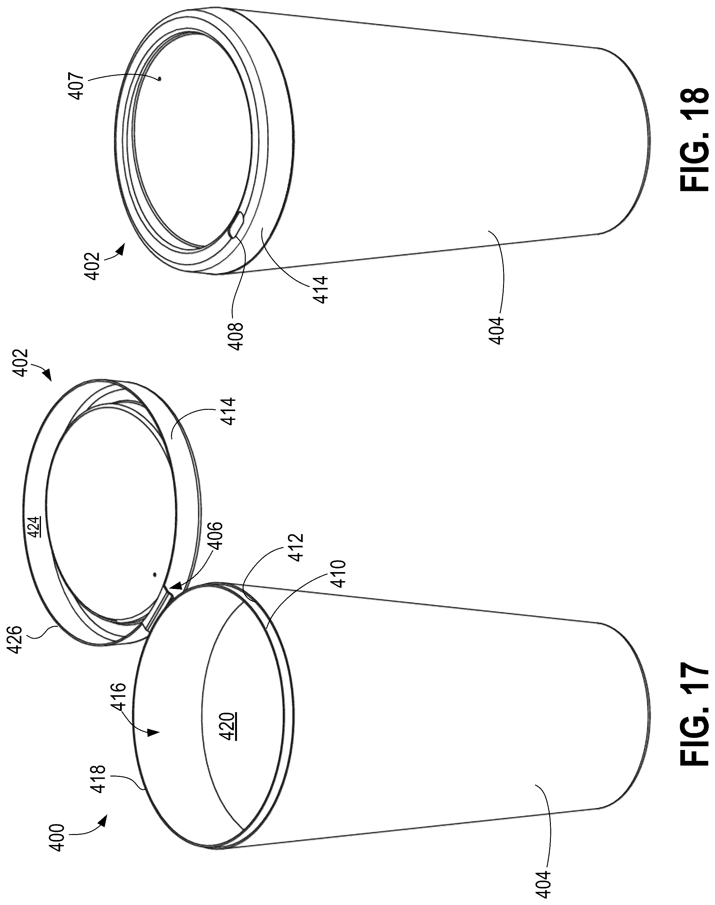 Patent US12304701 Figure 13 – Recyclable coffee cup with integrated lid