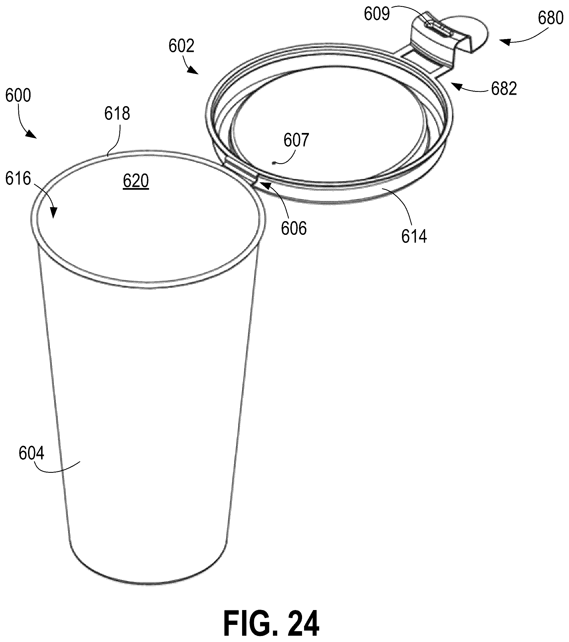 Patent US12304701 Figure 17 – Recyclable coffee cup with integrated lid