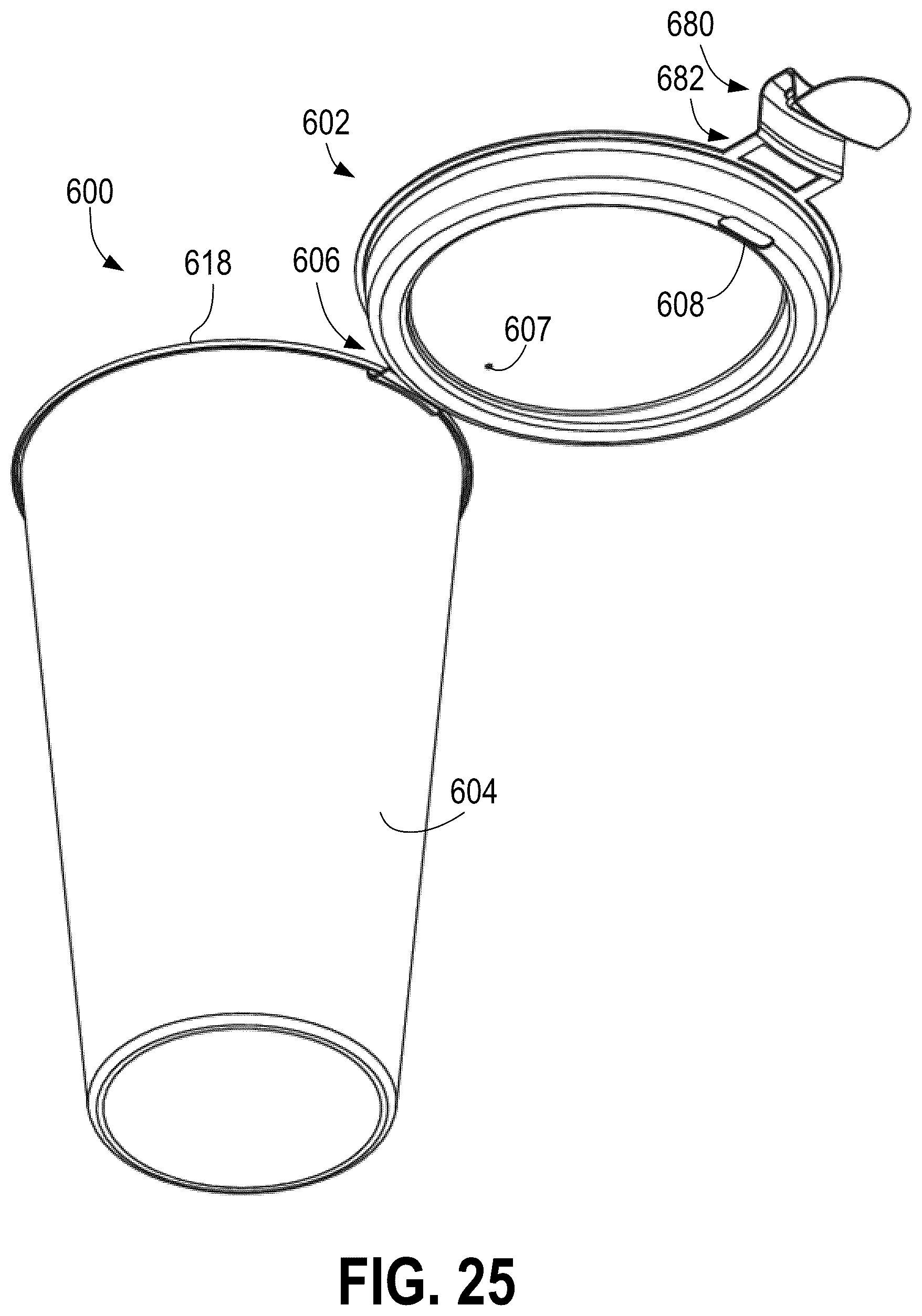 Patent US12304701 Figure 18 – Recyclable coffee cup with integrated lid
