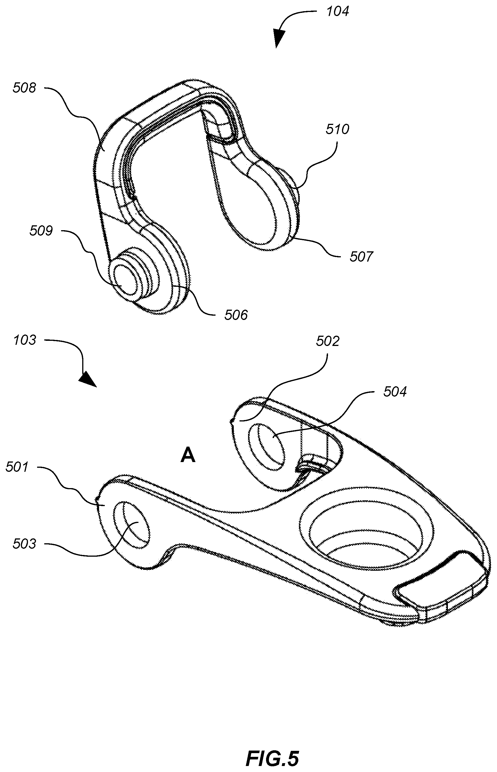 Patent US12304703 Figure 5 – Container lid with flip cap and nesting carry loop