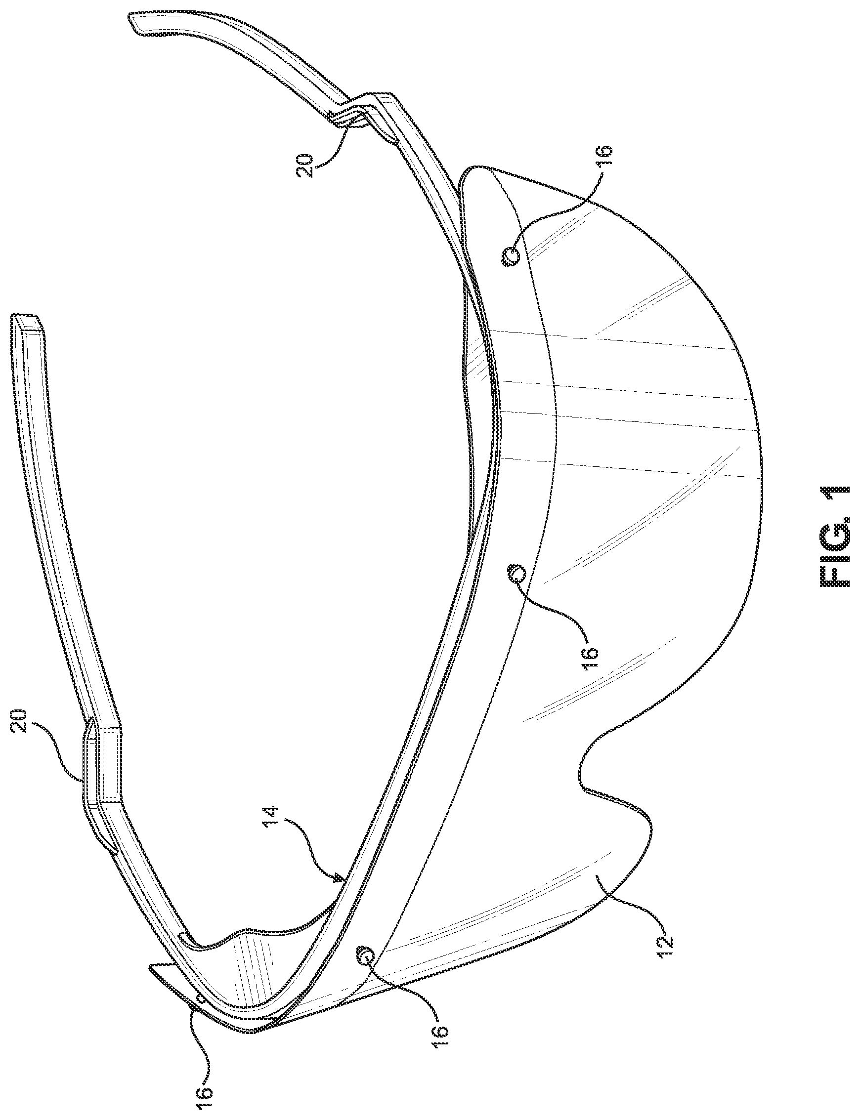 Patent US12304704 Figure 1 – Stackable eye shields