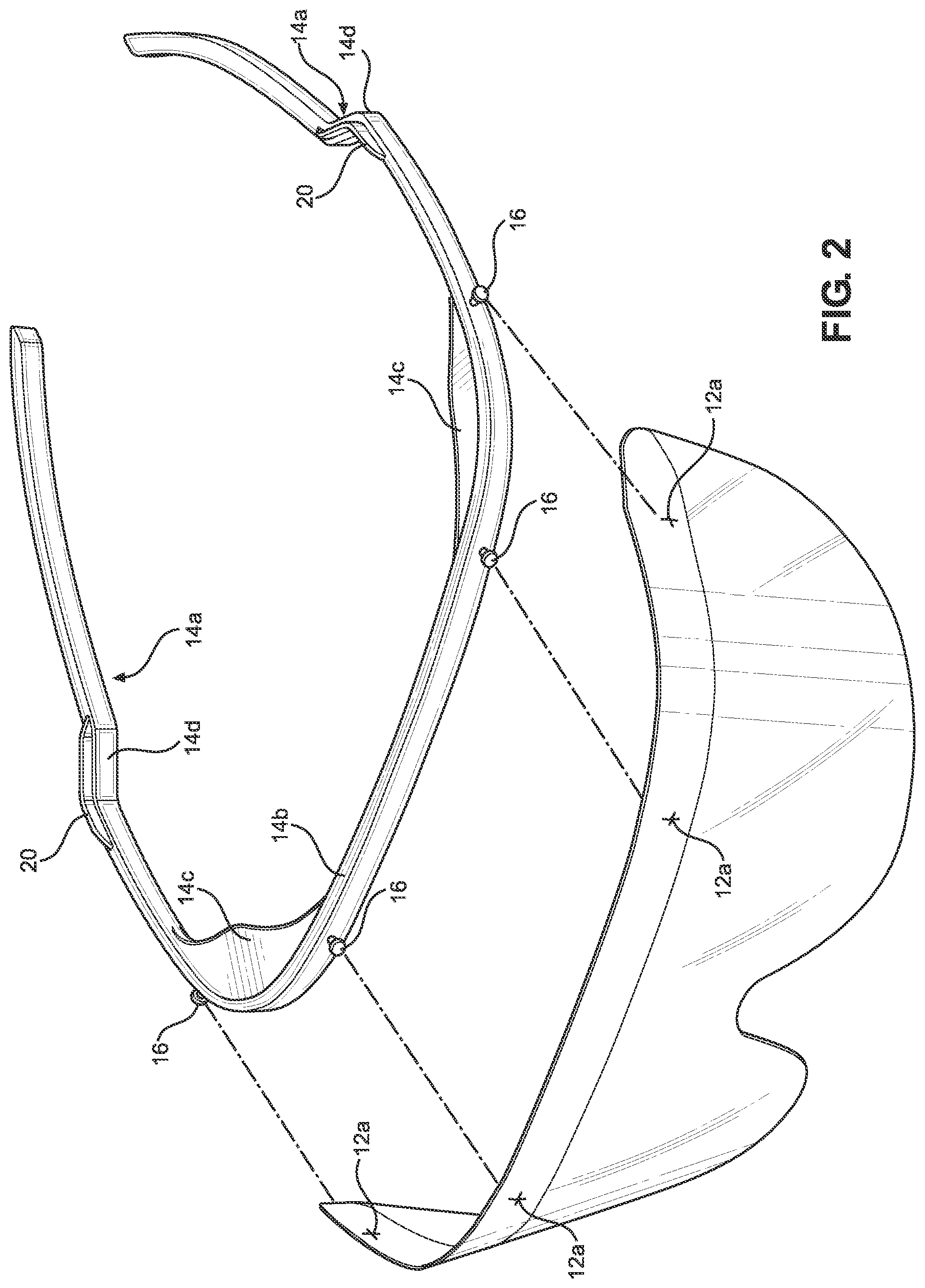 Patent US12304704 Figure 2 – Stackable eye shields