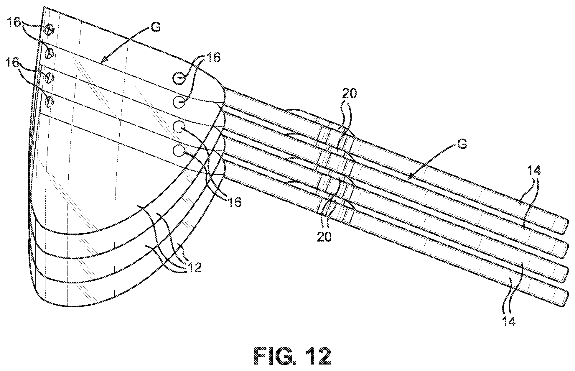 Patent US12304704 Figure 9 – Stackable eye shields