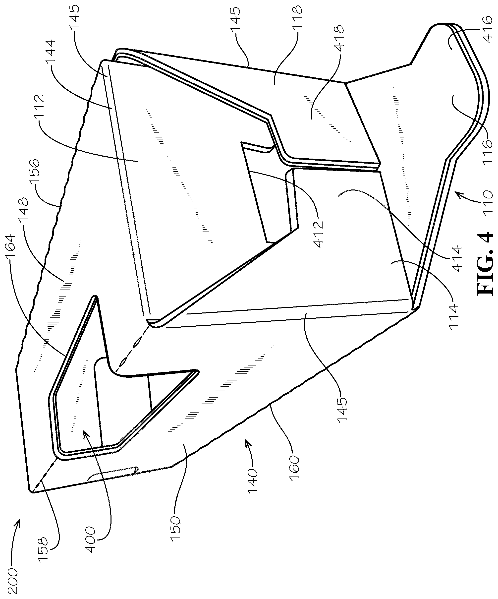 Patent US12304705 Figure 4 – One- and two-pack beverage box