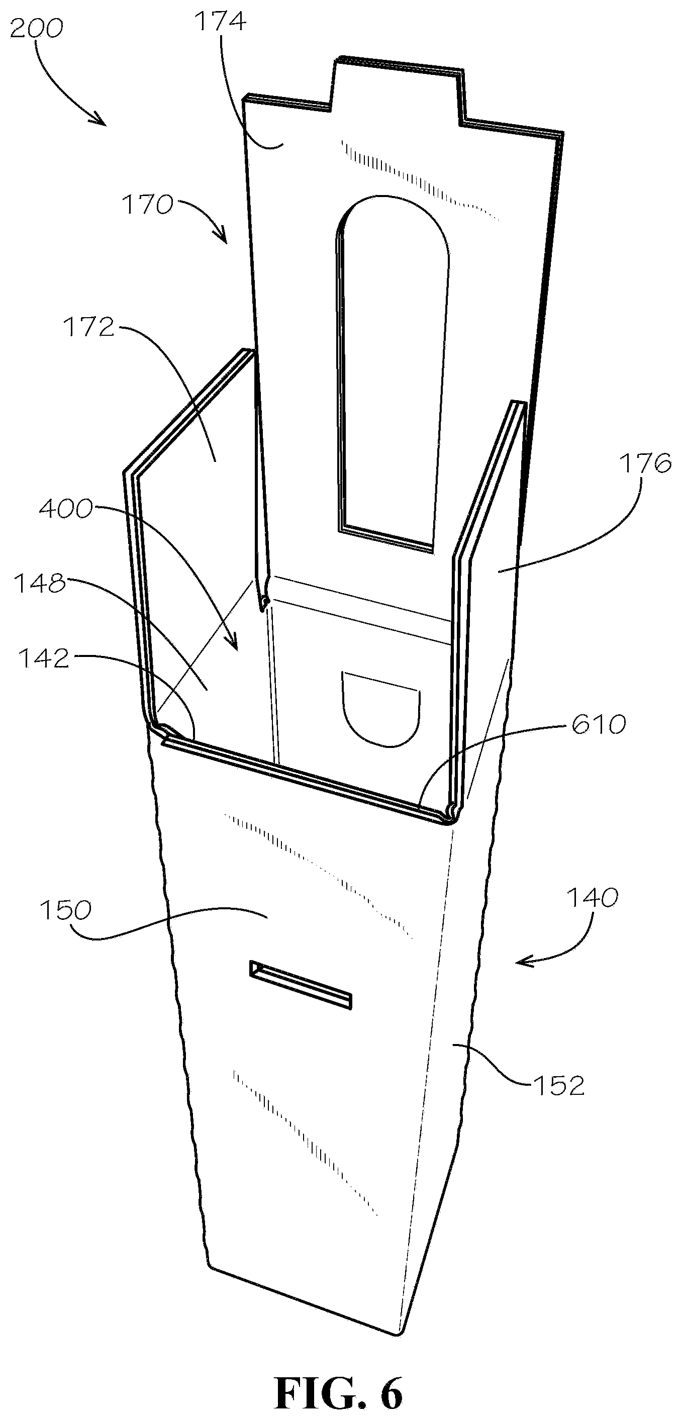 Patent US12304705 Figure 6 – One- and two-pack beverage box
