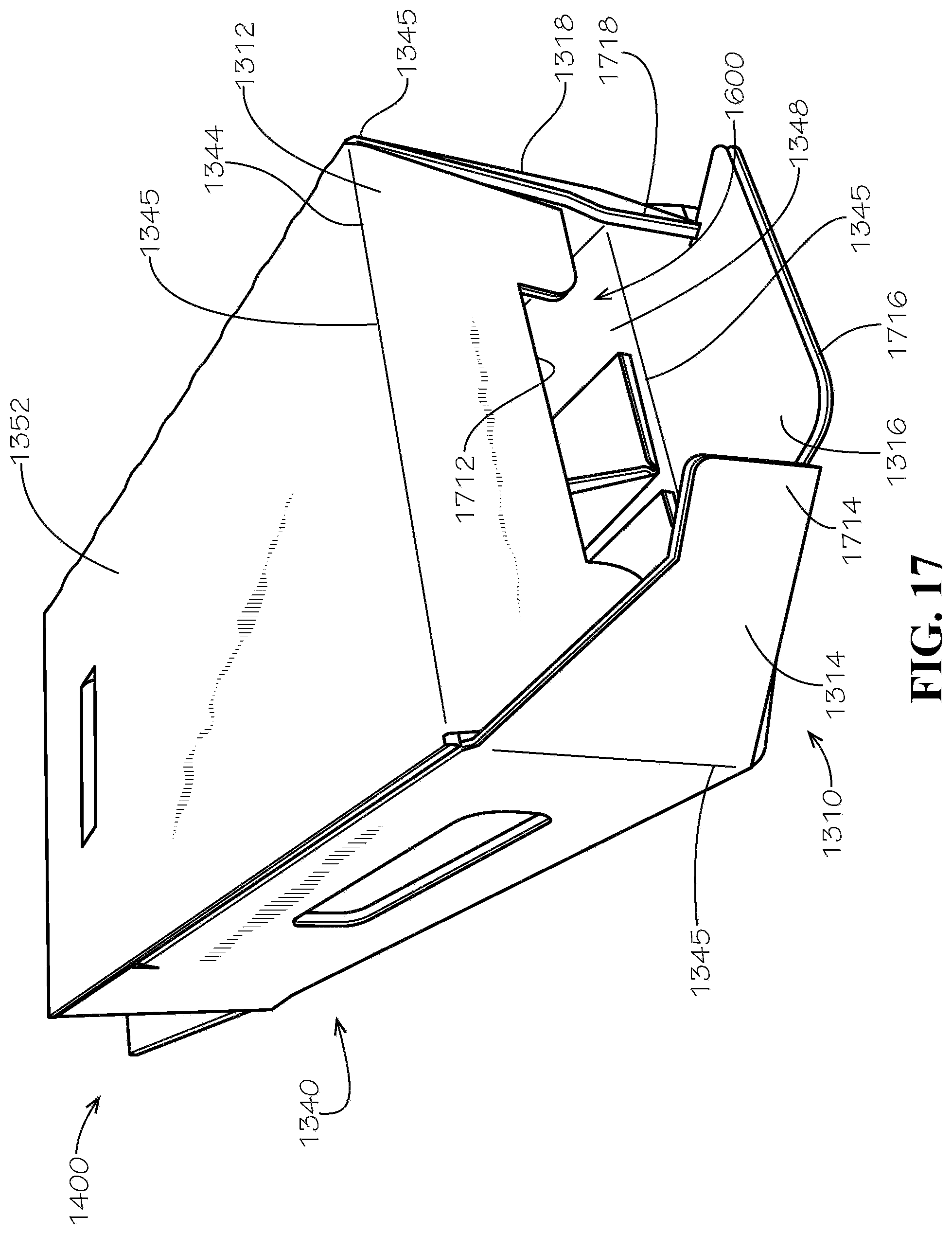 Patent US12304705 Figure 17 – One- and two-pack beverage box
