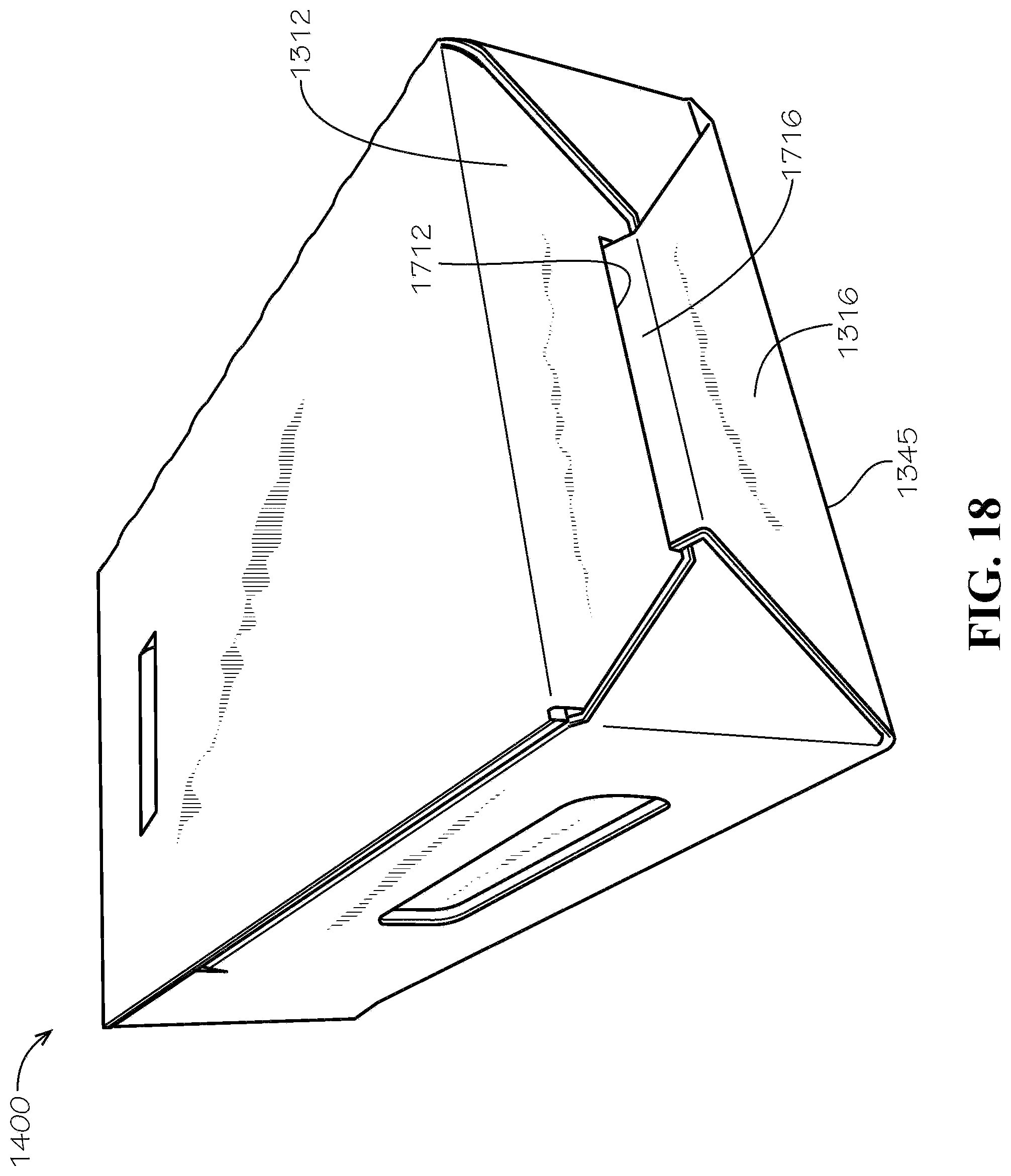Patent US12304705 Figure 18 – One- and two-pack beverage box