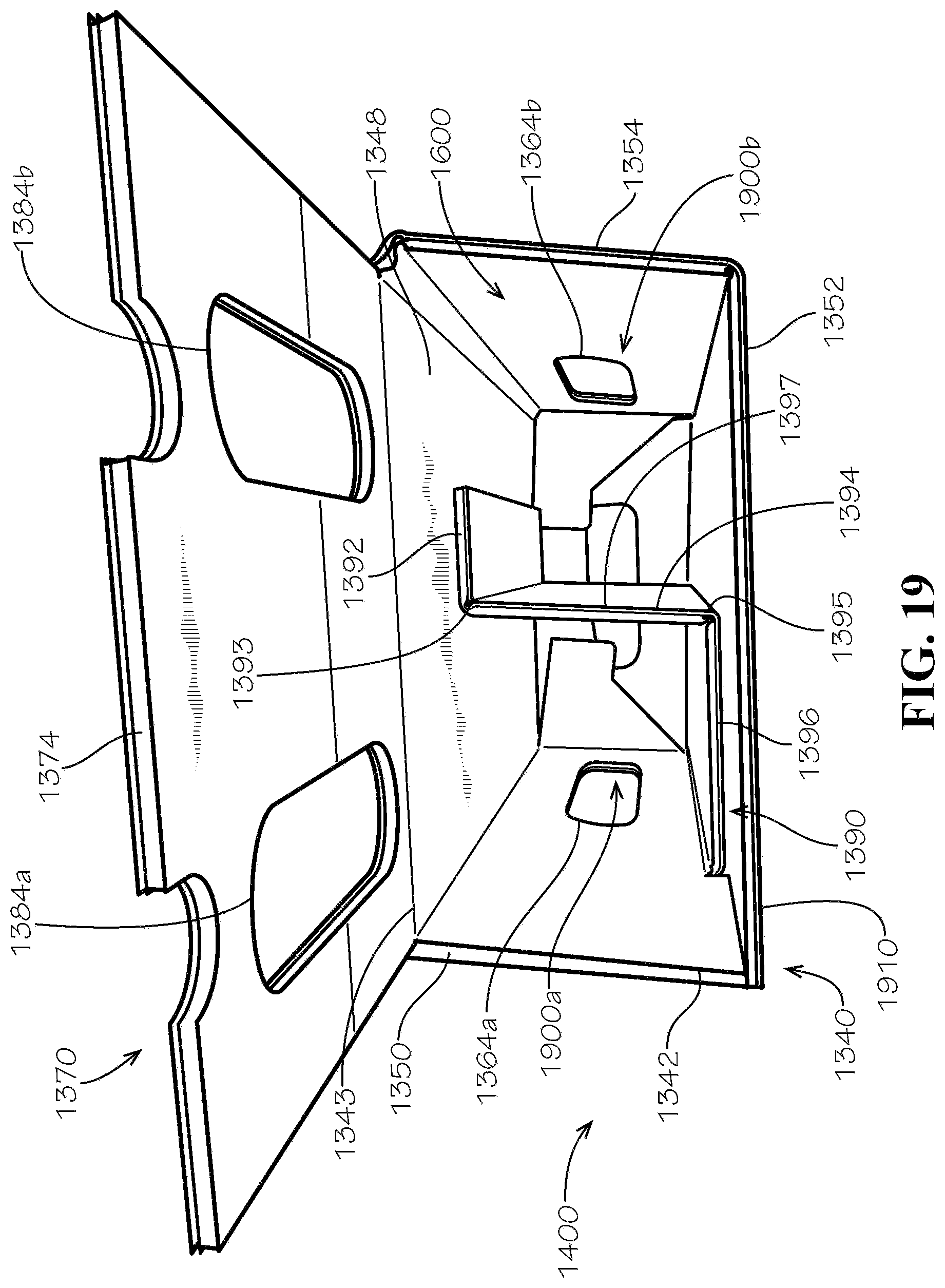 Patent US12304705 Figure 19 – One- and two-pack beverage box